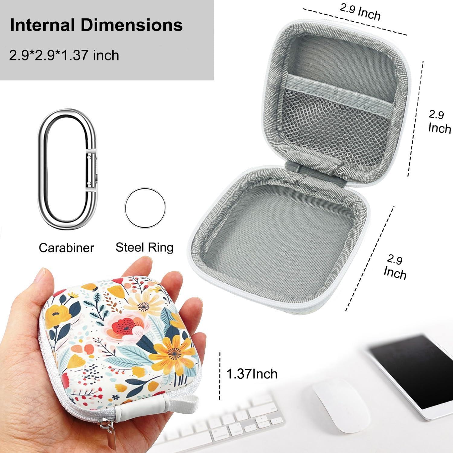 Estuche Organizador de Auriculares KOUJAON Floral 7.5cm