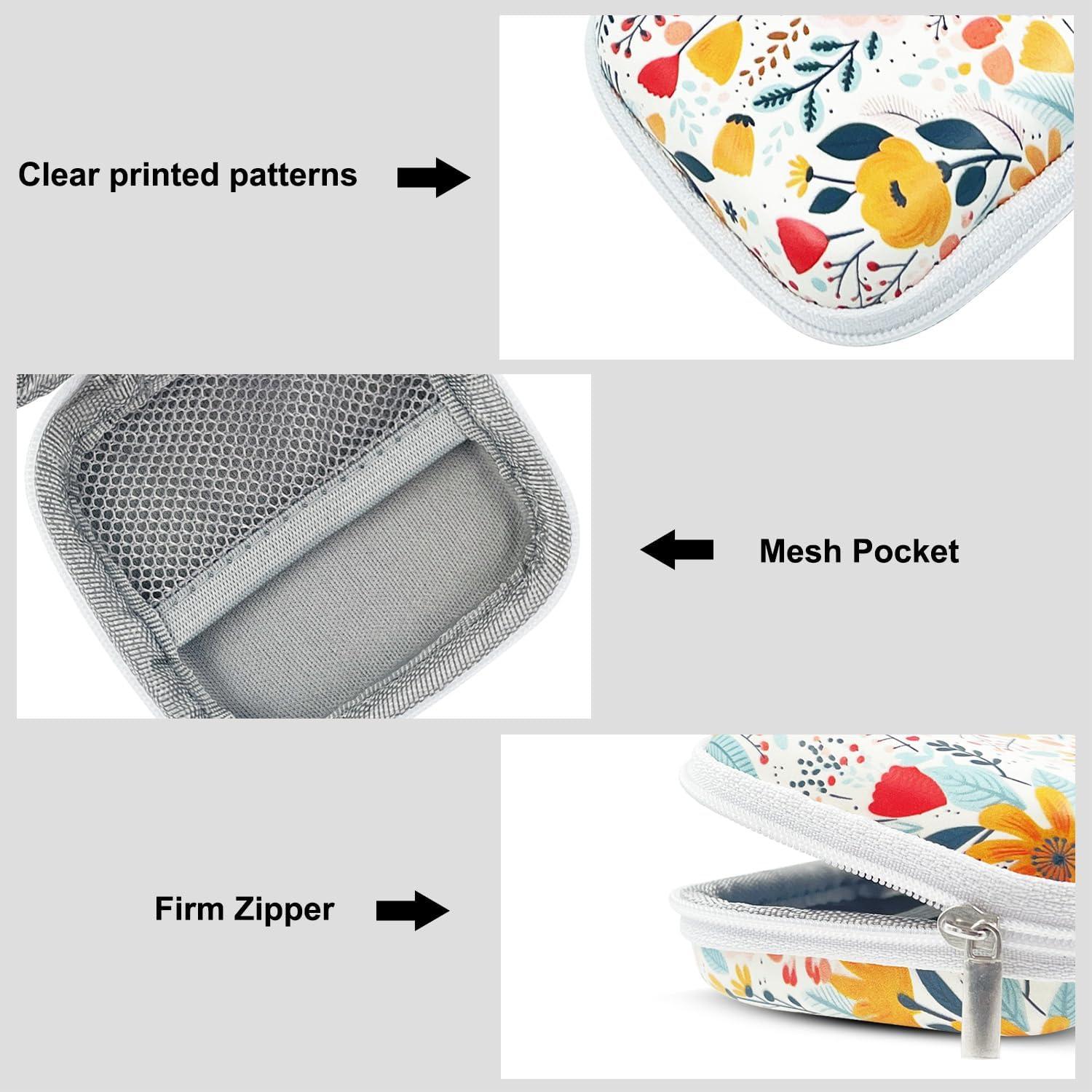 Estuche Organizador de Auriculares KOUJAON Floral 7.5cm