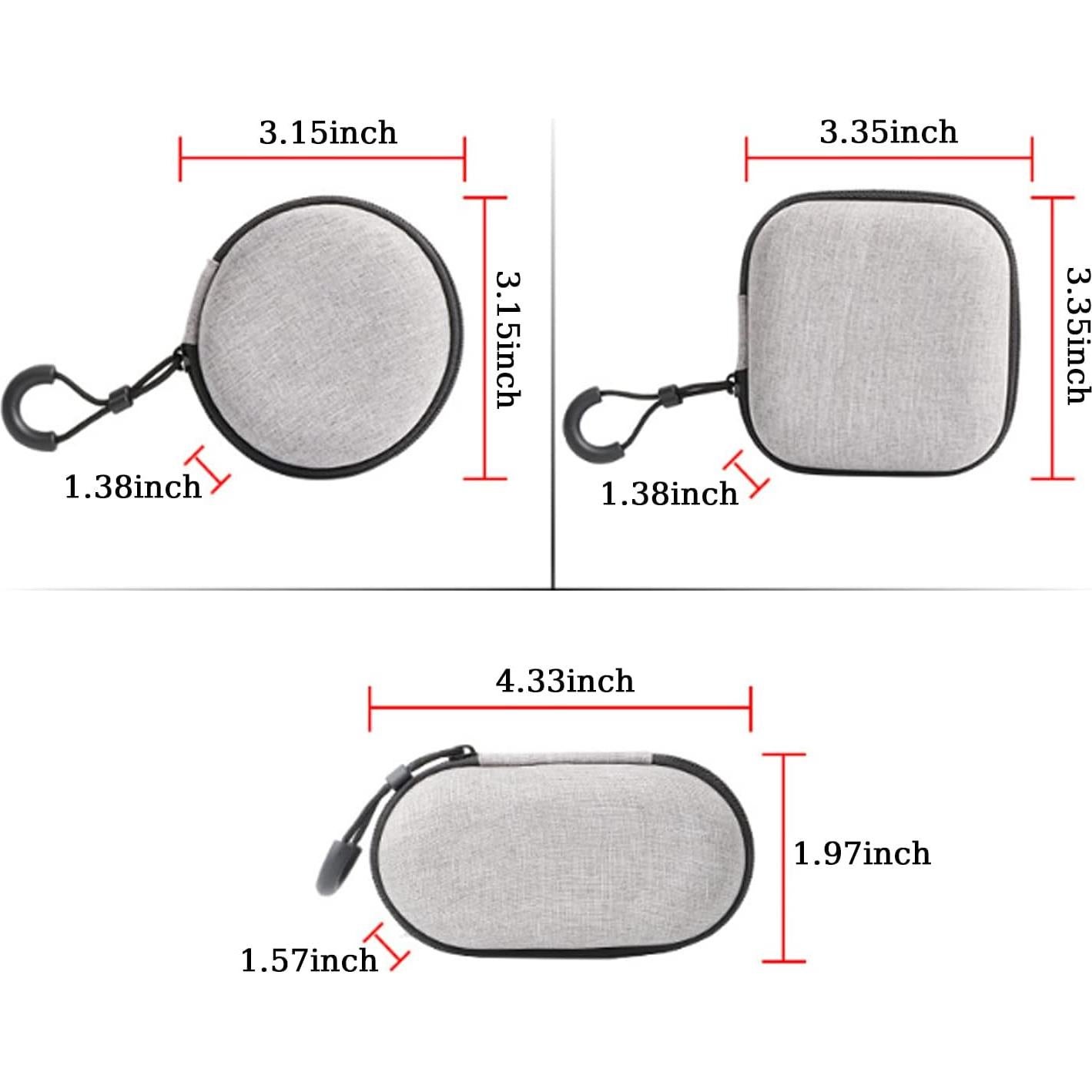 Estuche Duro para Auriculares Bluetooth BetterJonny - 3 Pcs Gris