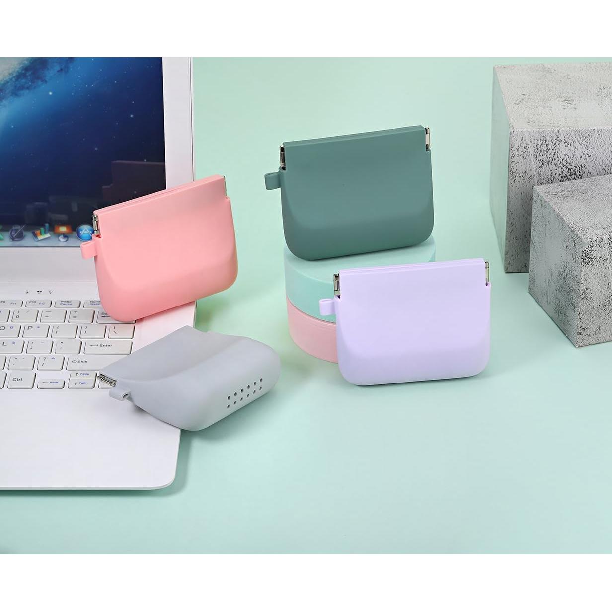 Organizador de Auriculares de Silicona Freewindo Pequeño Púrpura