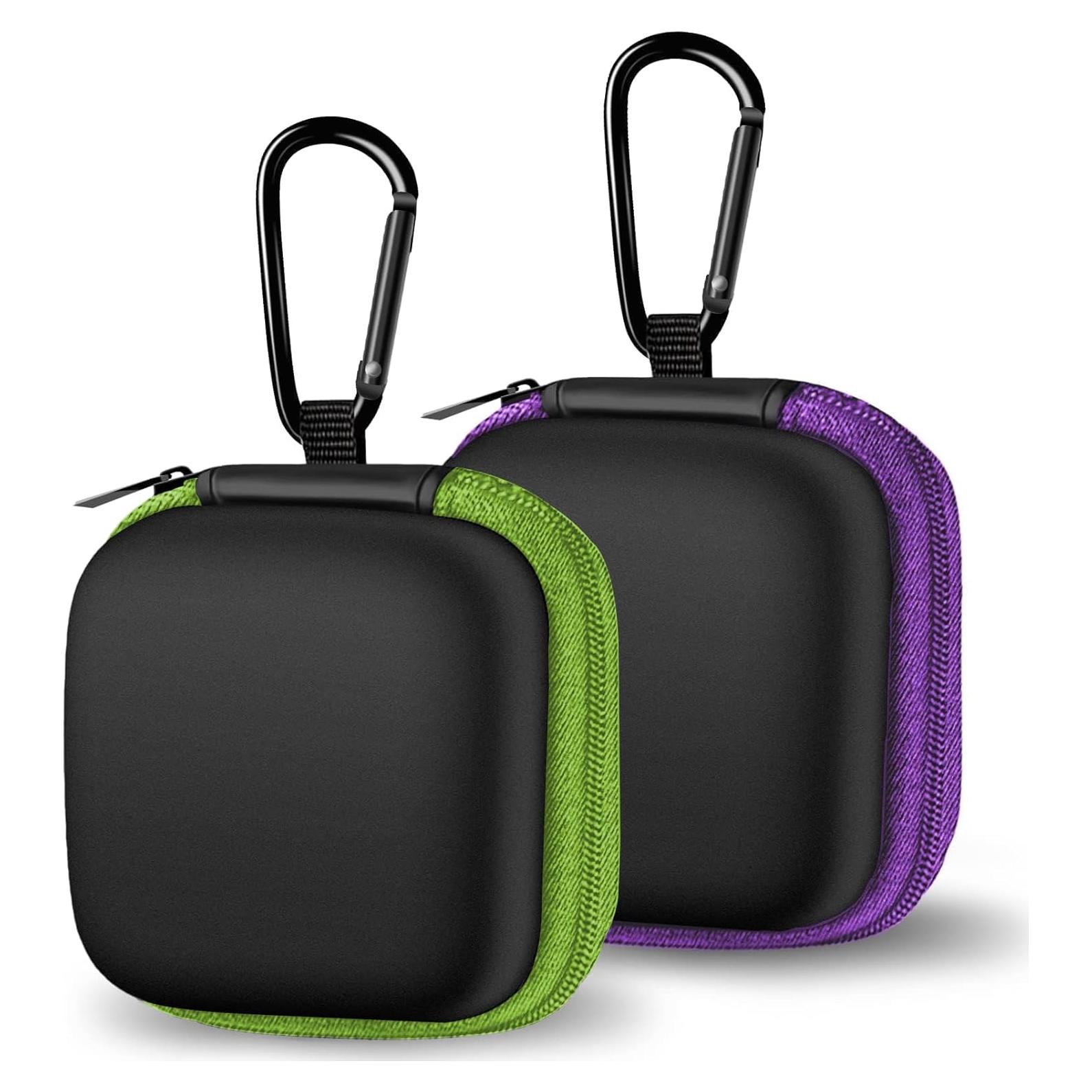 Funda de Almacenamiento para Auriculares Linsaner 2 Piezas Verde y Púrpura