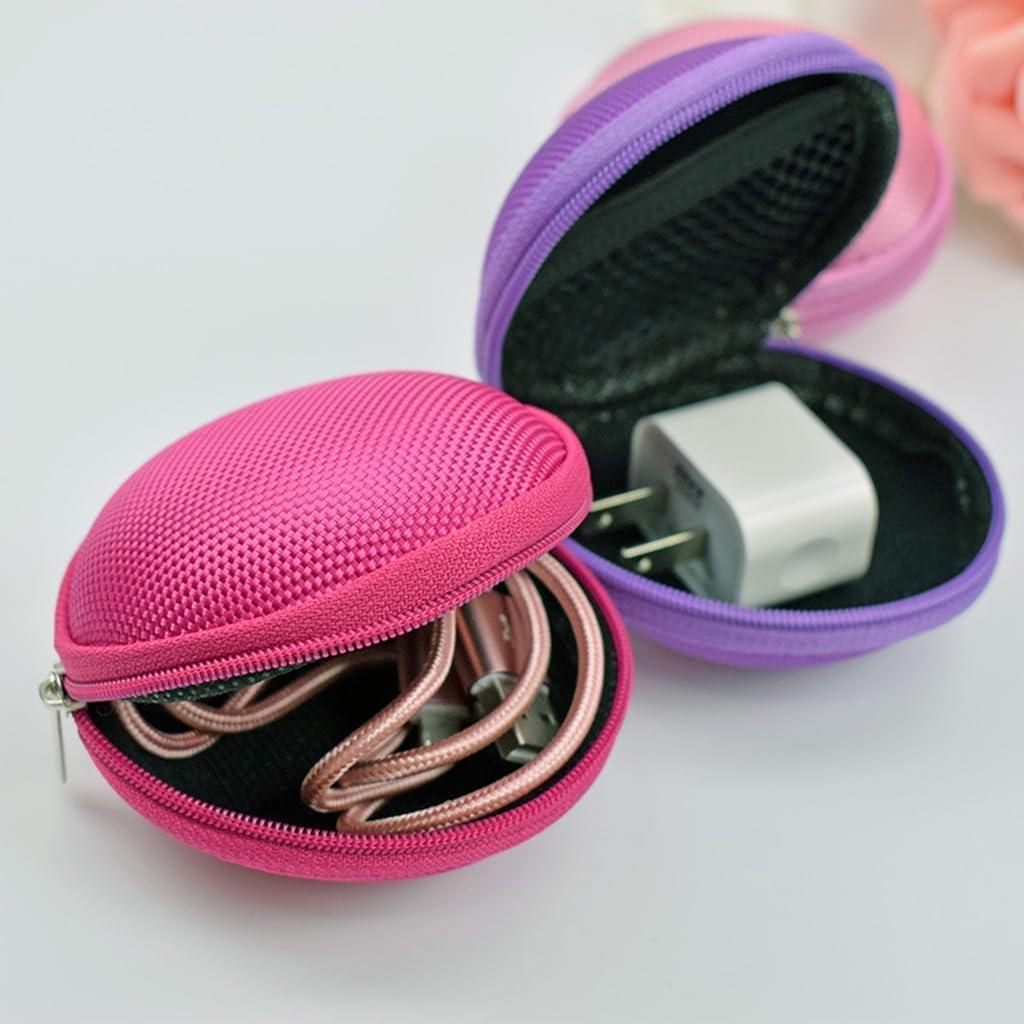 Estuche de Viaje Compacto Rosa WLngtv - Funda Dura para Auriculares