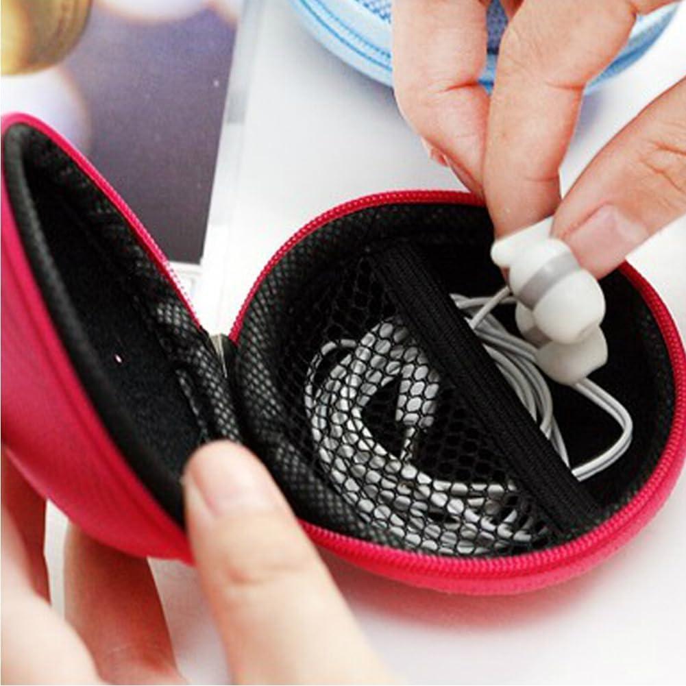 Estuche de Viaje Compacto Rosa WLngtv - Funda Dura para Auriculares