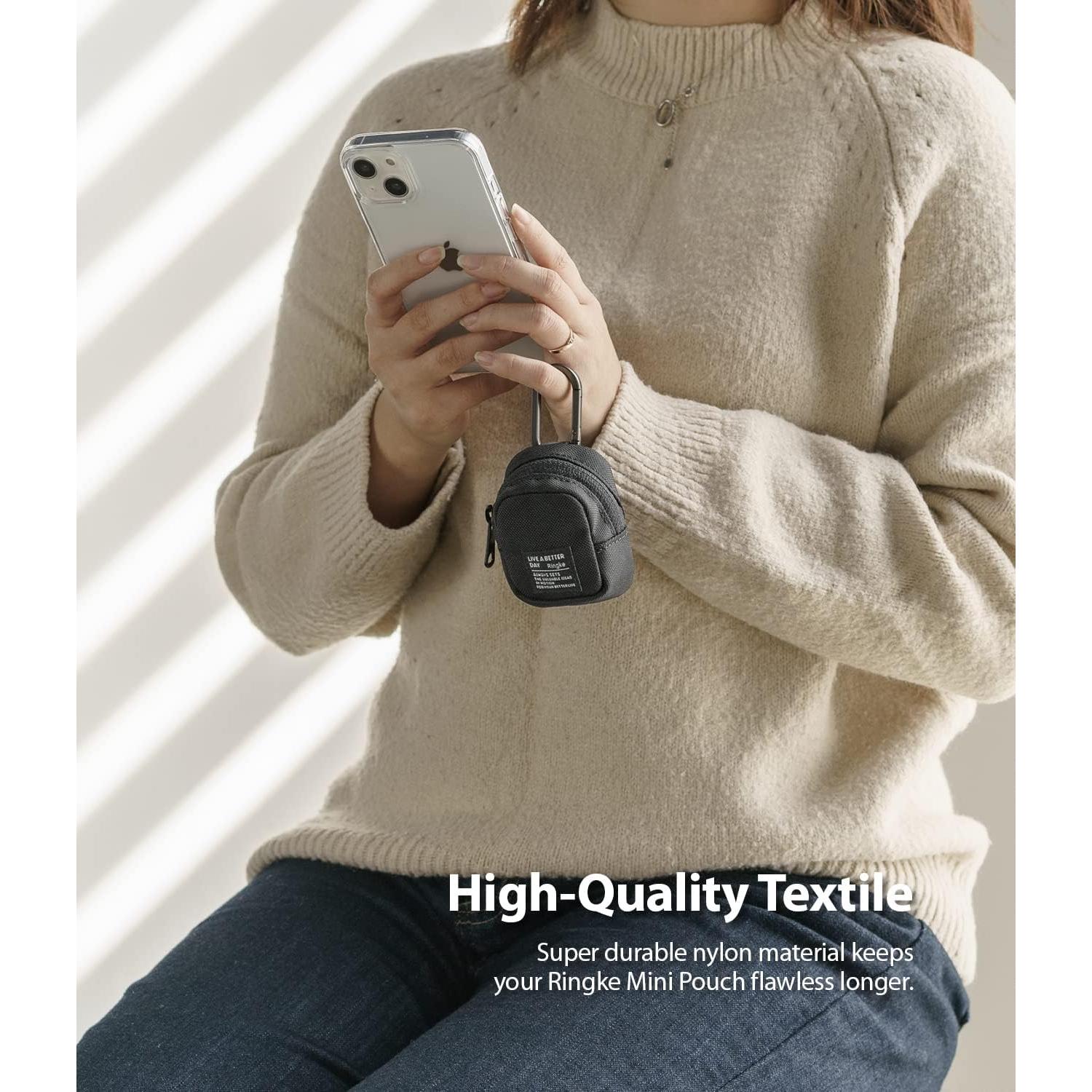 Bolsa Mini Pouch Ringke Negra para Auriculares Inalámbricos