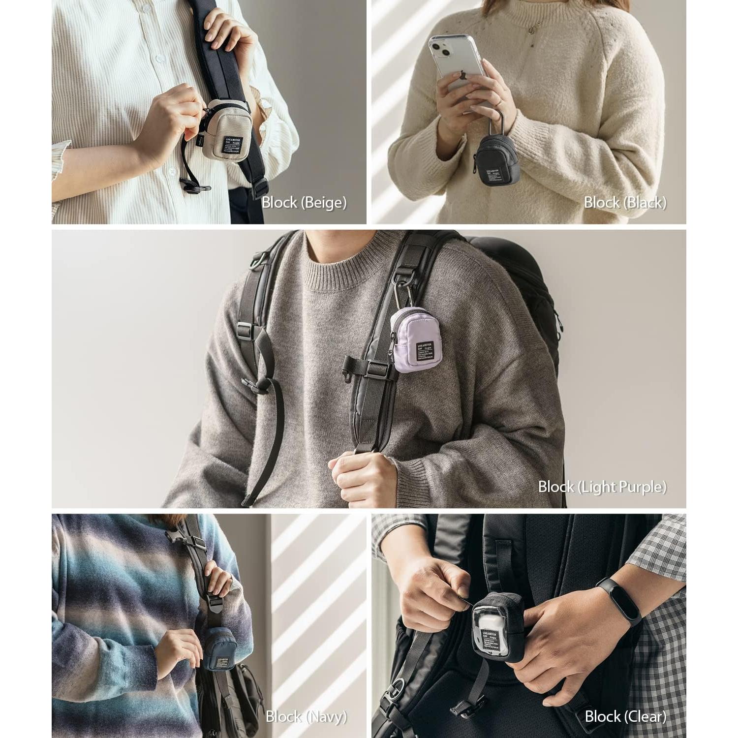 Bolsa Mini Pouch Ringke Negra para Auriculares Inalámbricos