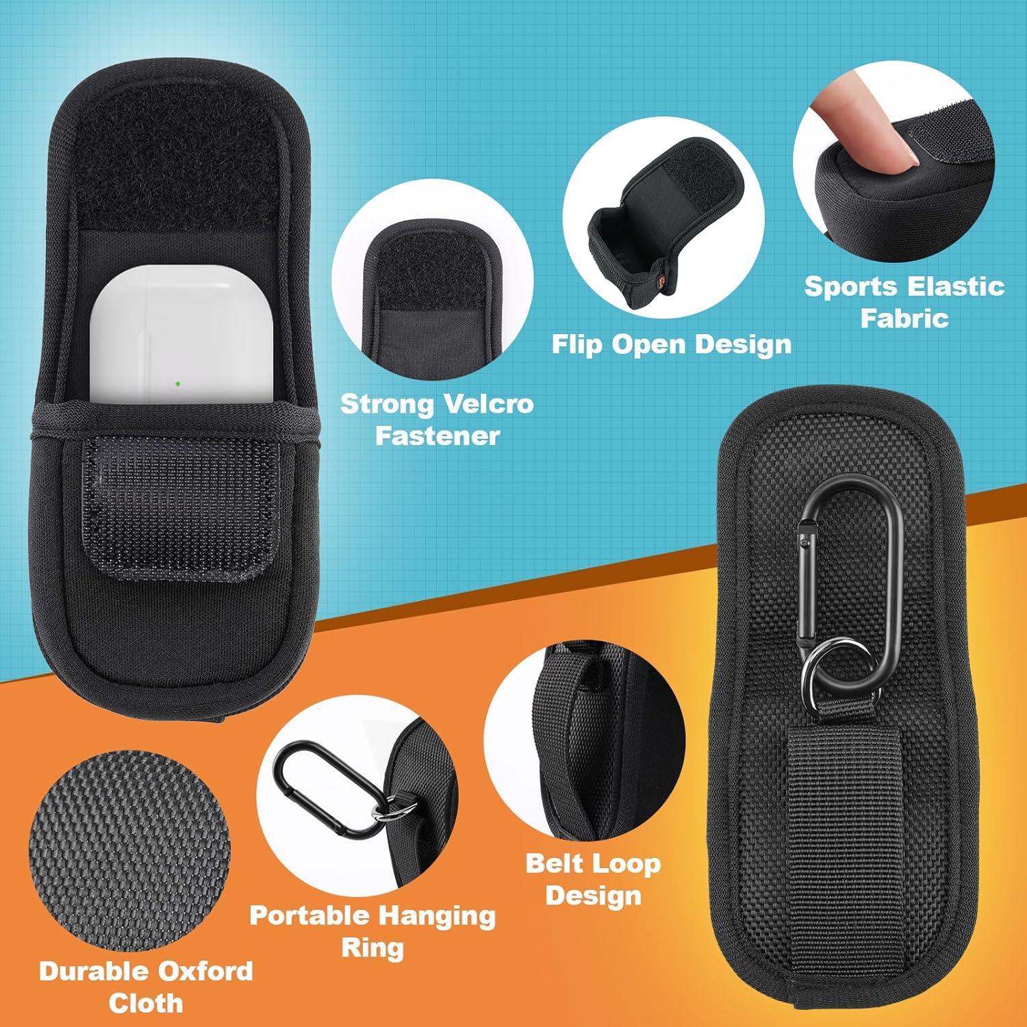 Mini Bolsa para Auriculares Deseo de Diseño - Negro, Compacta y Ligera