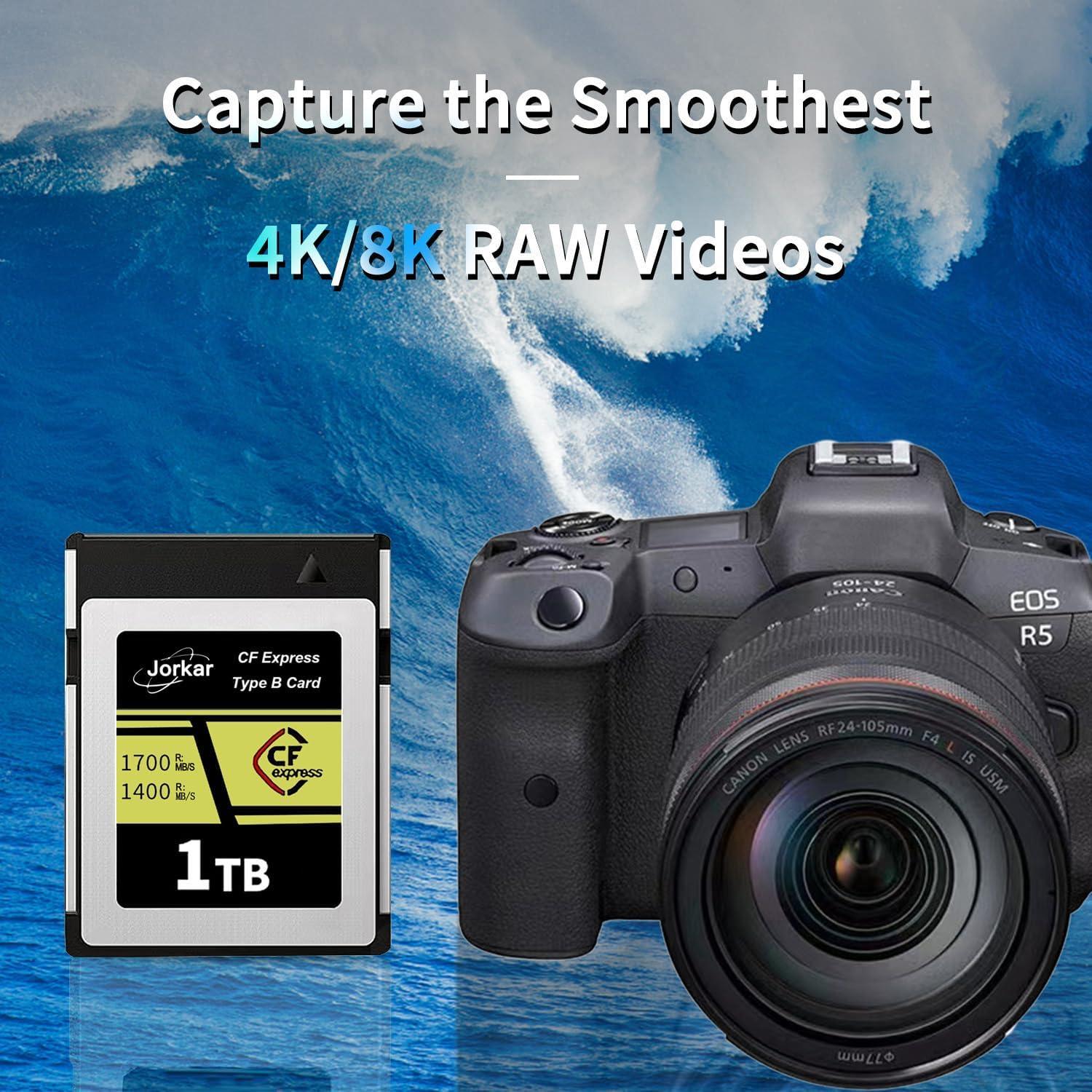 Tarjeta CFexpress Tipo B Jorkar 512GB Oro 1700MB/s