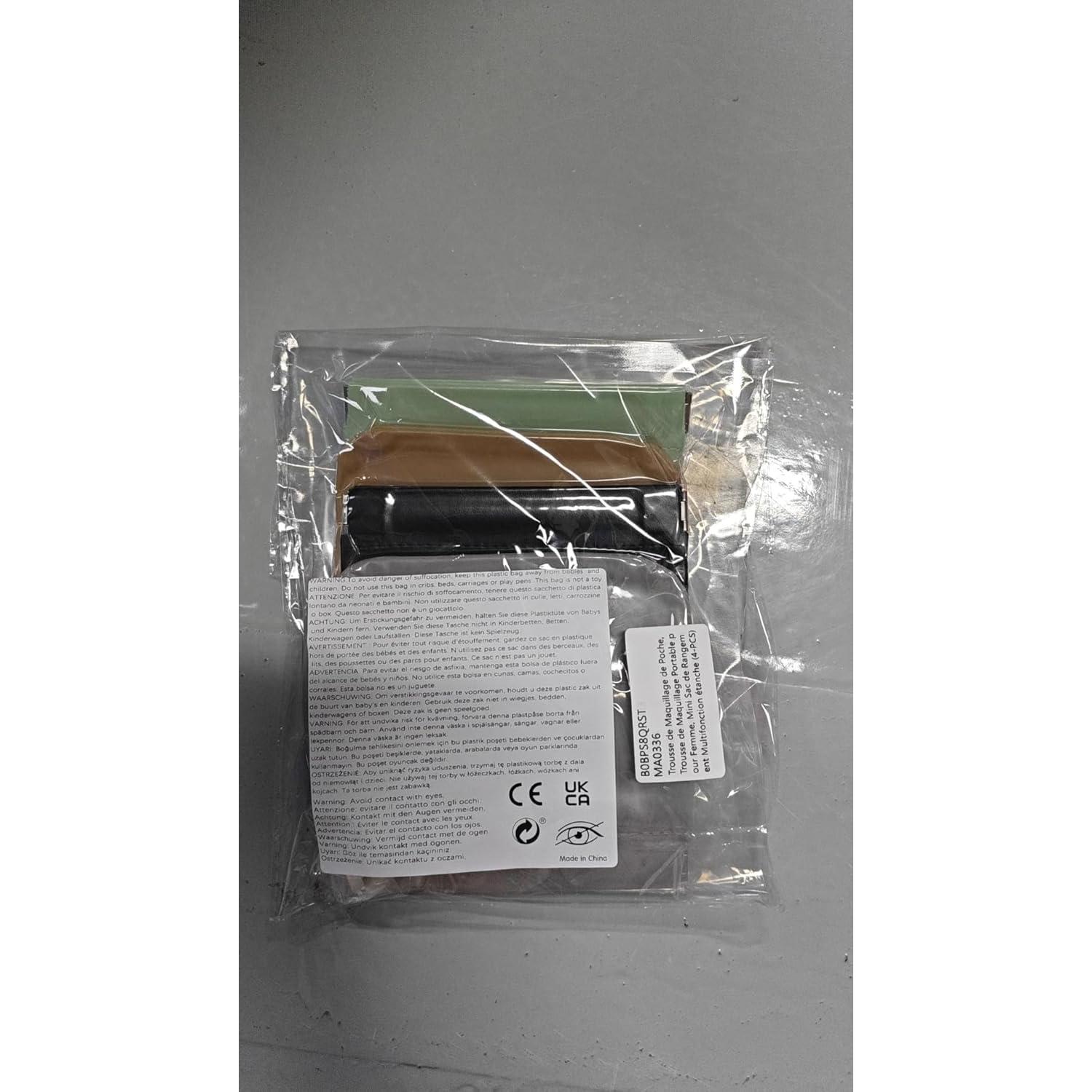 4 Piezas Bolsa Cosmética Impermeable CANIPHA Mini Viaje