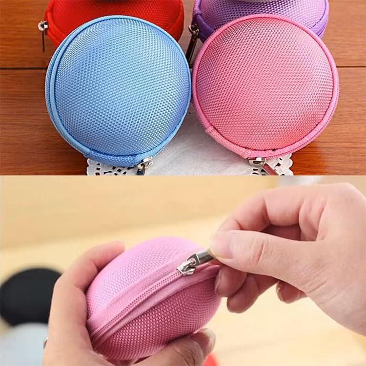 Estuche Redondo para Auriculares JustJamz - 10 Paquete Multicolor