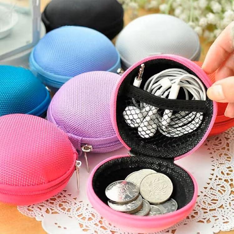 Estuche Redondo para Auriculares JustJamz - 10 Paquete Multicolor