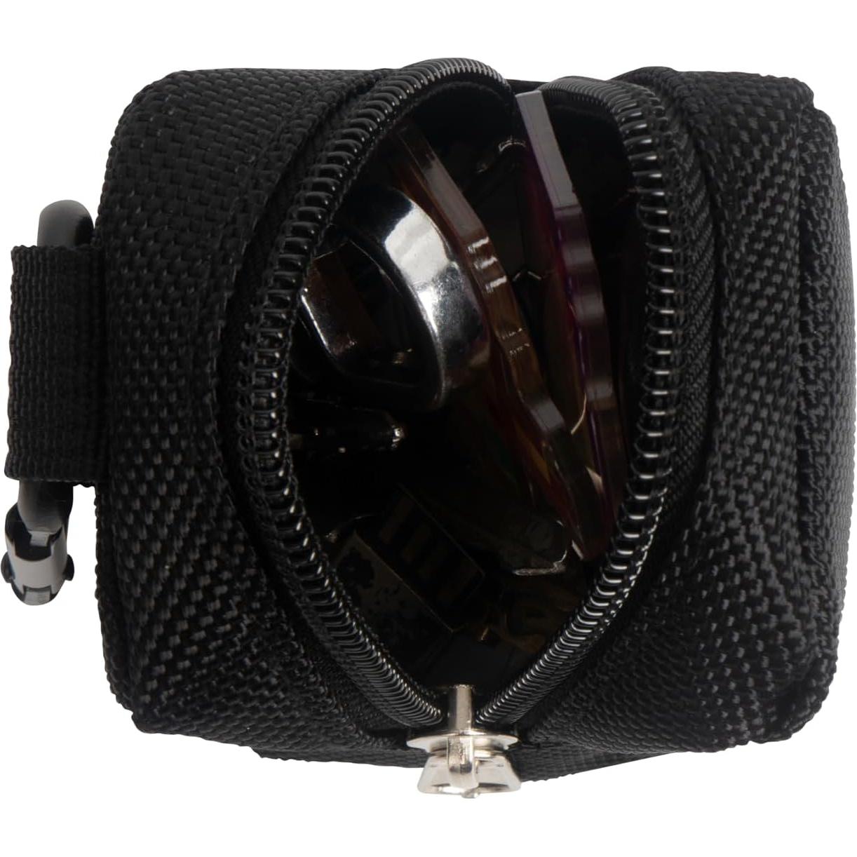 2 Mini Bolsas Organizador con Clip Mosquetón - Negra