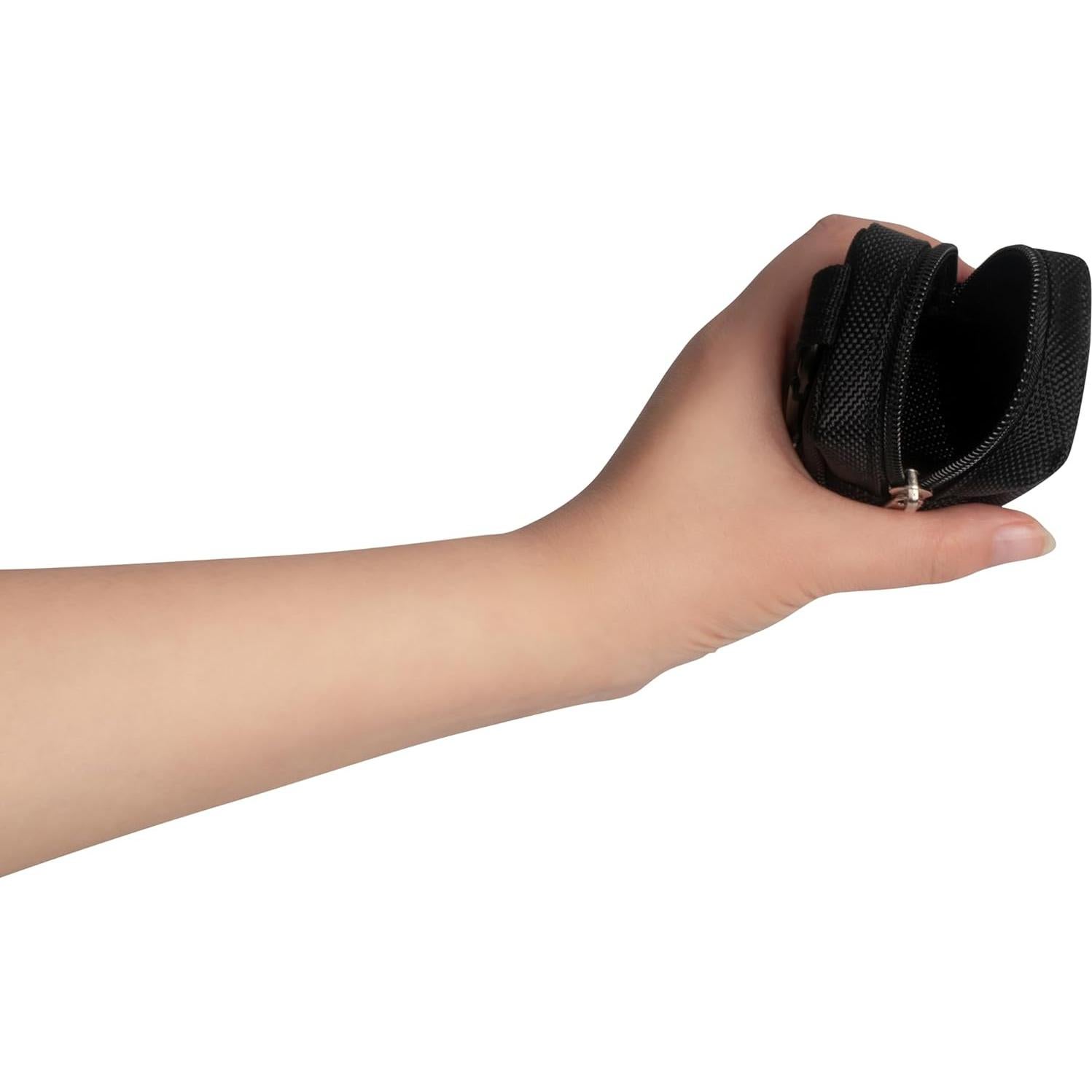 2 Mini Bolsas Organizador con Clip Mosquetón - Negra