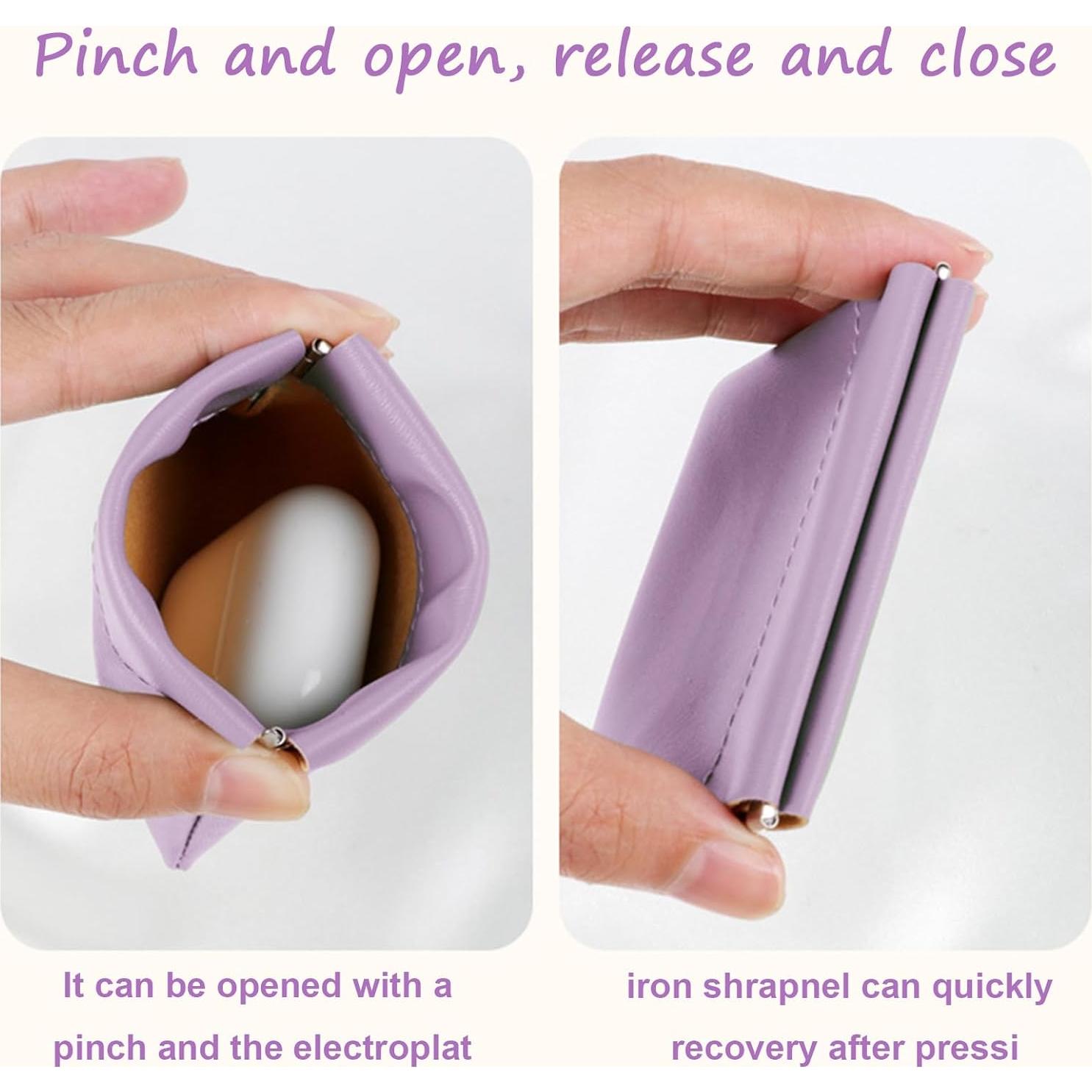 Set 4 Bolsas Cosméticas de Cuero Impermeable para Mujeres