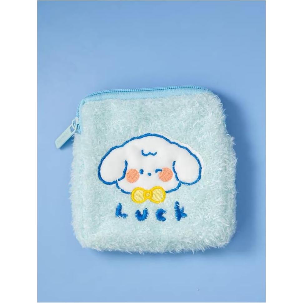 Cartera Mini Kawaii de Peluche NTRUEML Azul 14x5x14cm