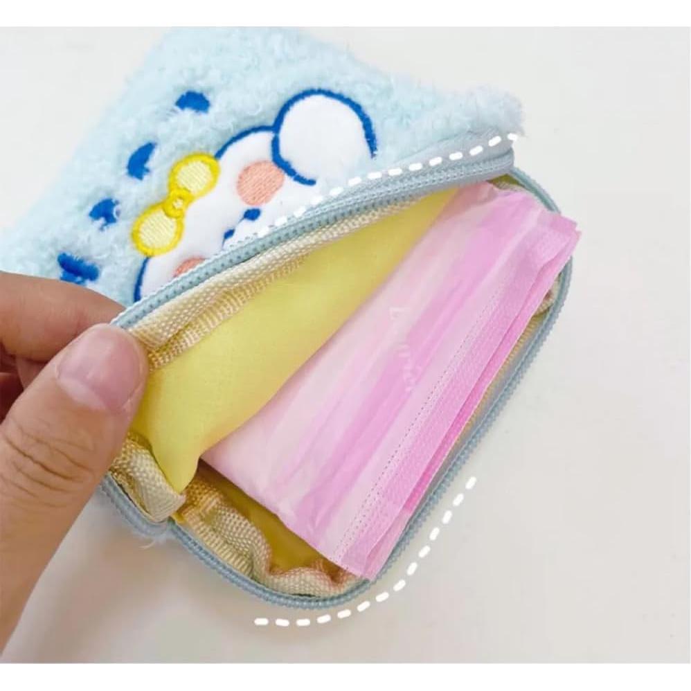 Cartera Mini Kawaii de Peluche NTRUEML Azul 14x5x14cm