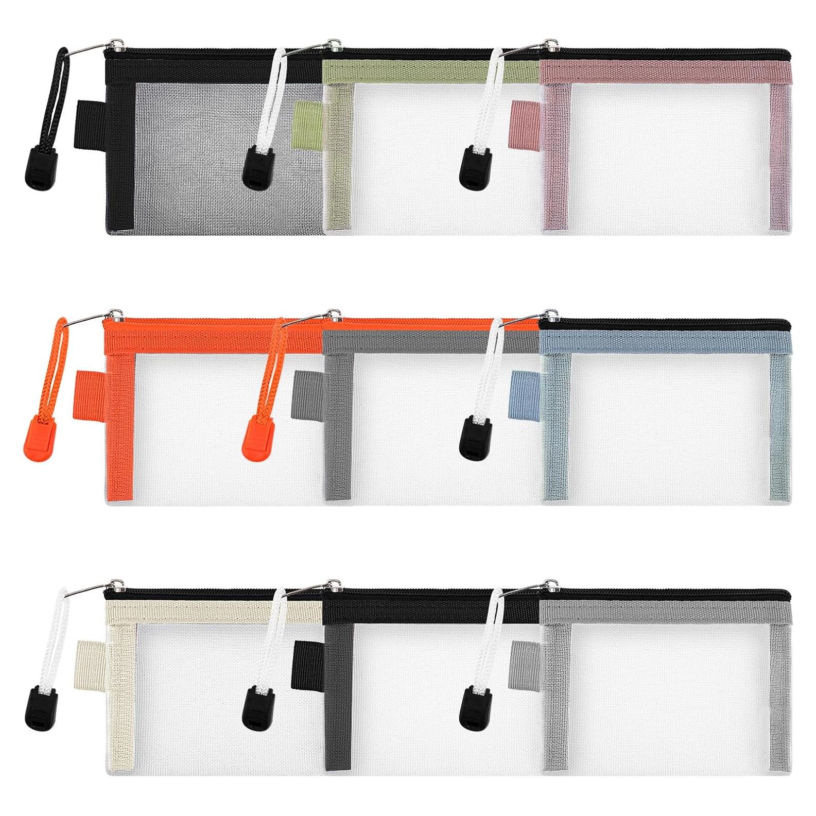 Paquete de 9 Bolsas de Malla con Cremallera Xthrotsenk 11x7.5 cm