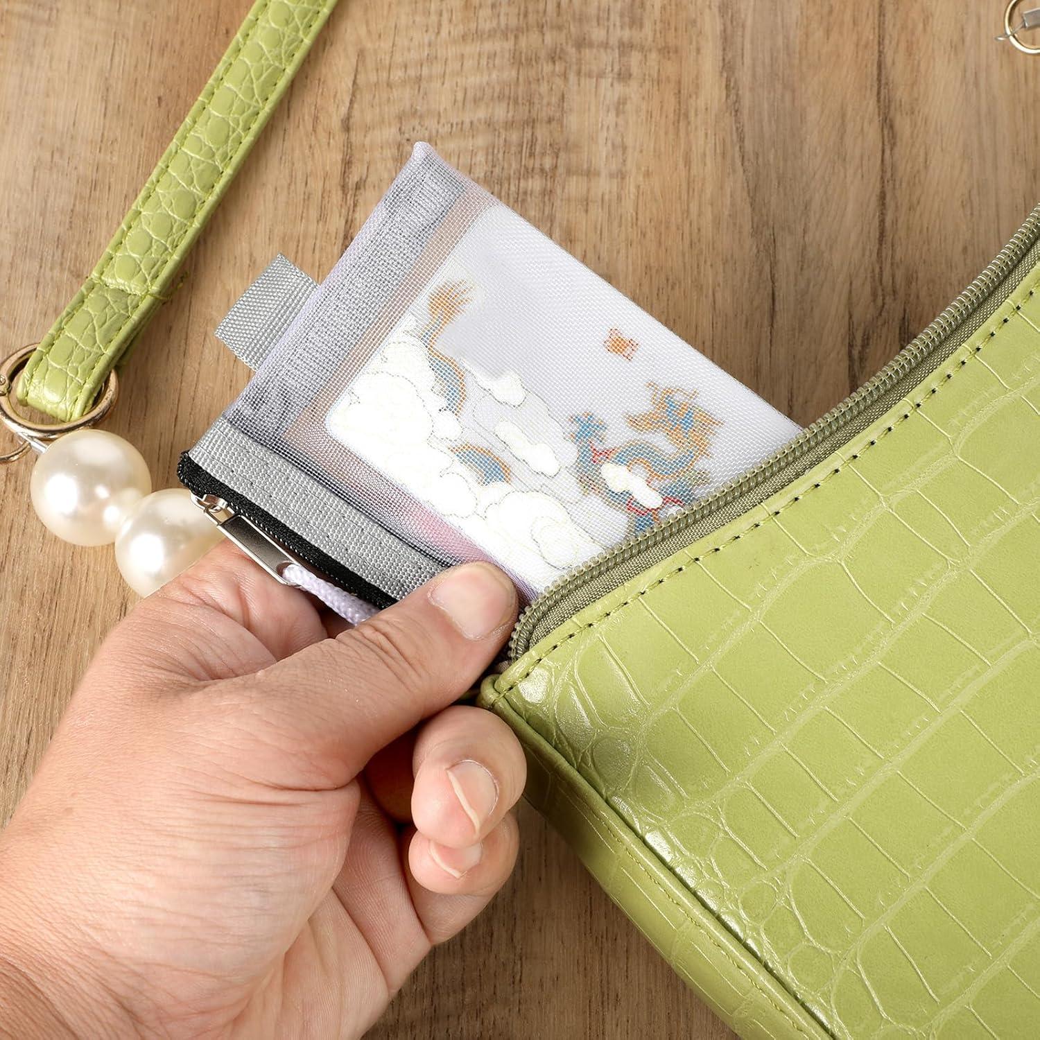 Paquete de 9 Bolsas de Malla con Cremallera Xthrotsenk 11x7.5 cm