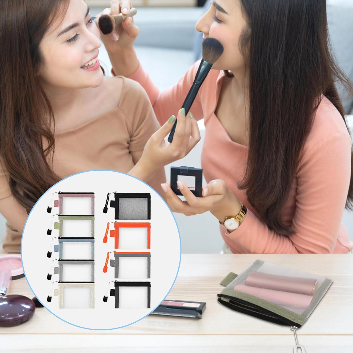 Paquete de 9 Bolsas de Malla con Cremallera Xthrotsenk 11x7.5 cm