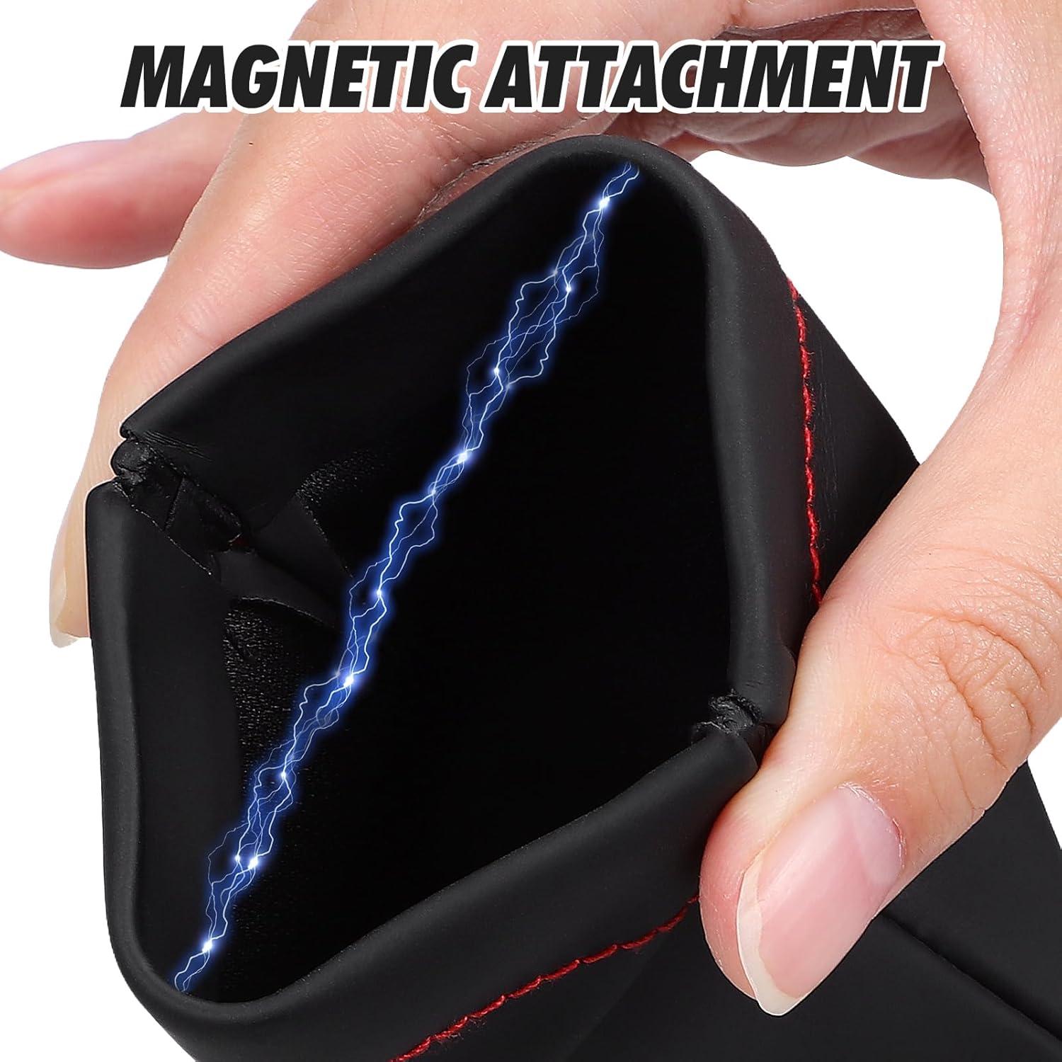 Bolsa de Auriculares de PU Healifty Compacta 8.5x8 cm Negra