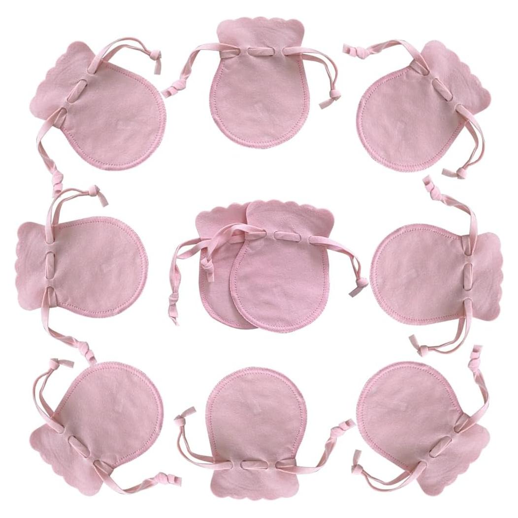 10 Bolsos de Terciopelo Wanerxin Rosa con Cierre de Cuerda