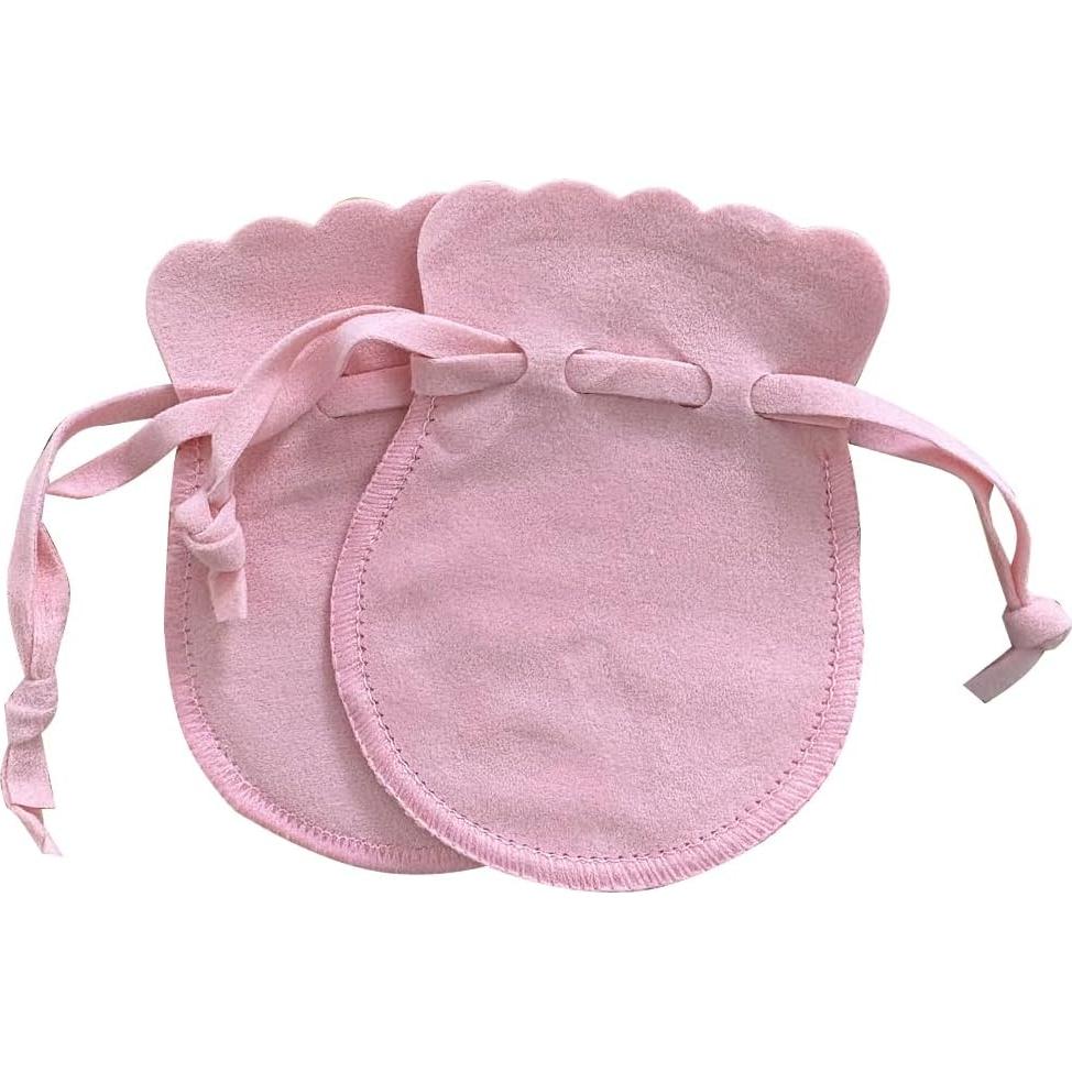 10 Bolsos de Terciopelo Wanerxin Rosa con Cierre de Cuerda