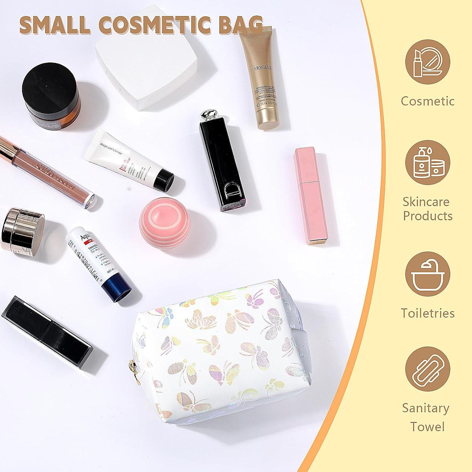 Mini Bolsa de Maquillaje Caqui para Labiales y Accesorios