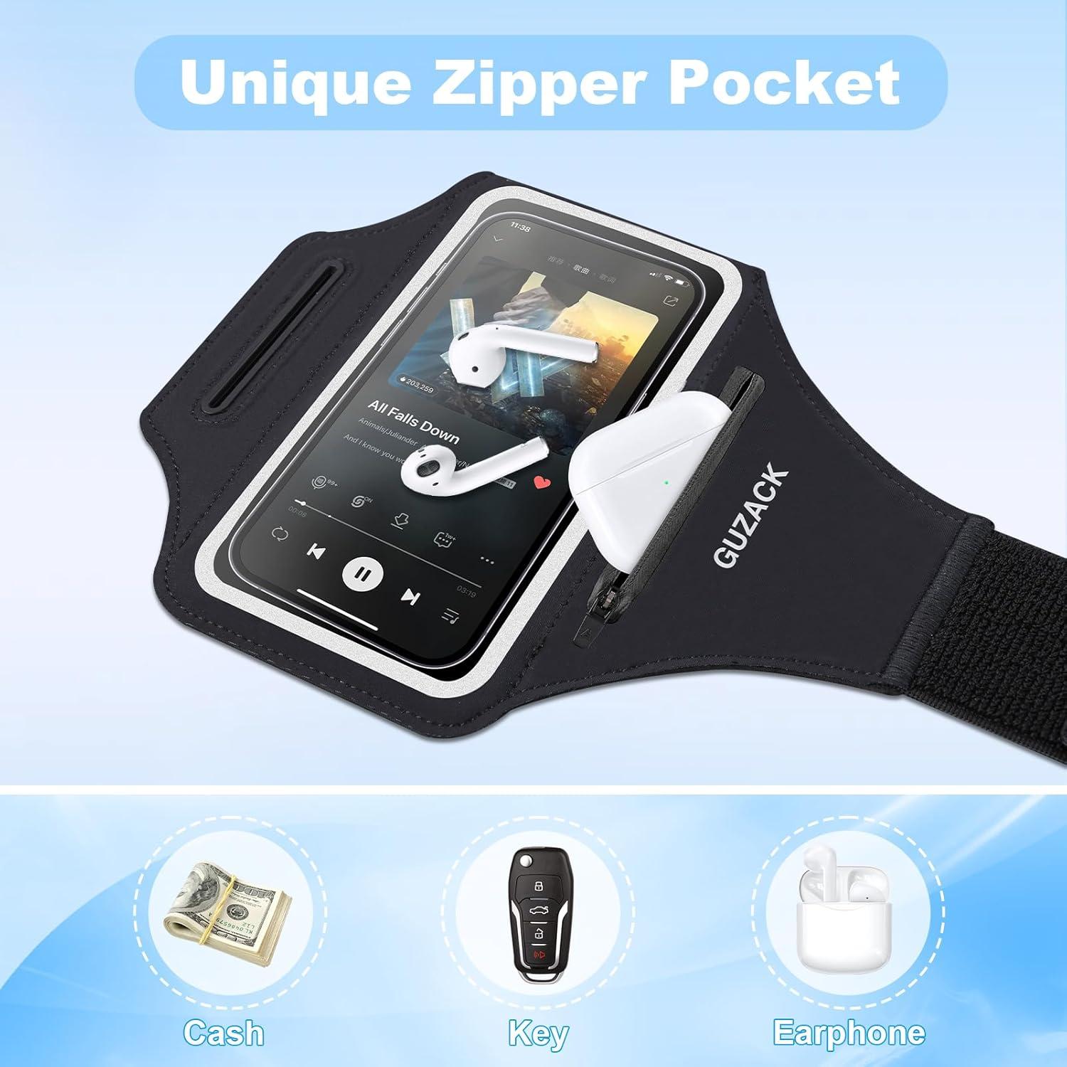 Banda de Correr PEDVSTY para Teléfonos hasta 6.8" Negra