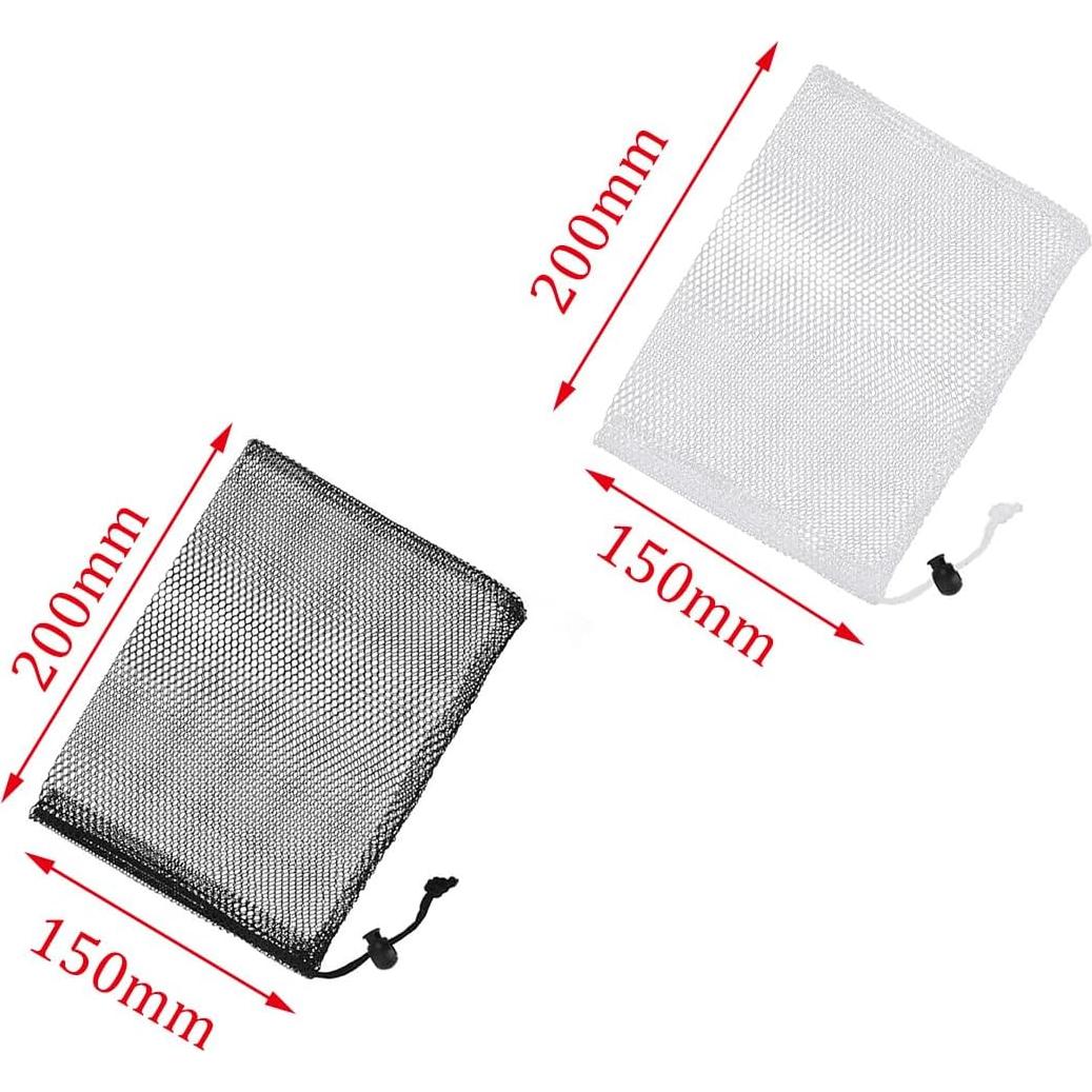 ZYAMY 12 Bolsas de Malla con Cierre de Cordón 20x15 cm