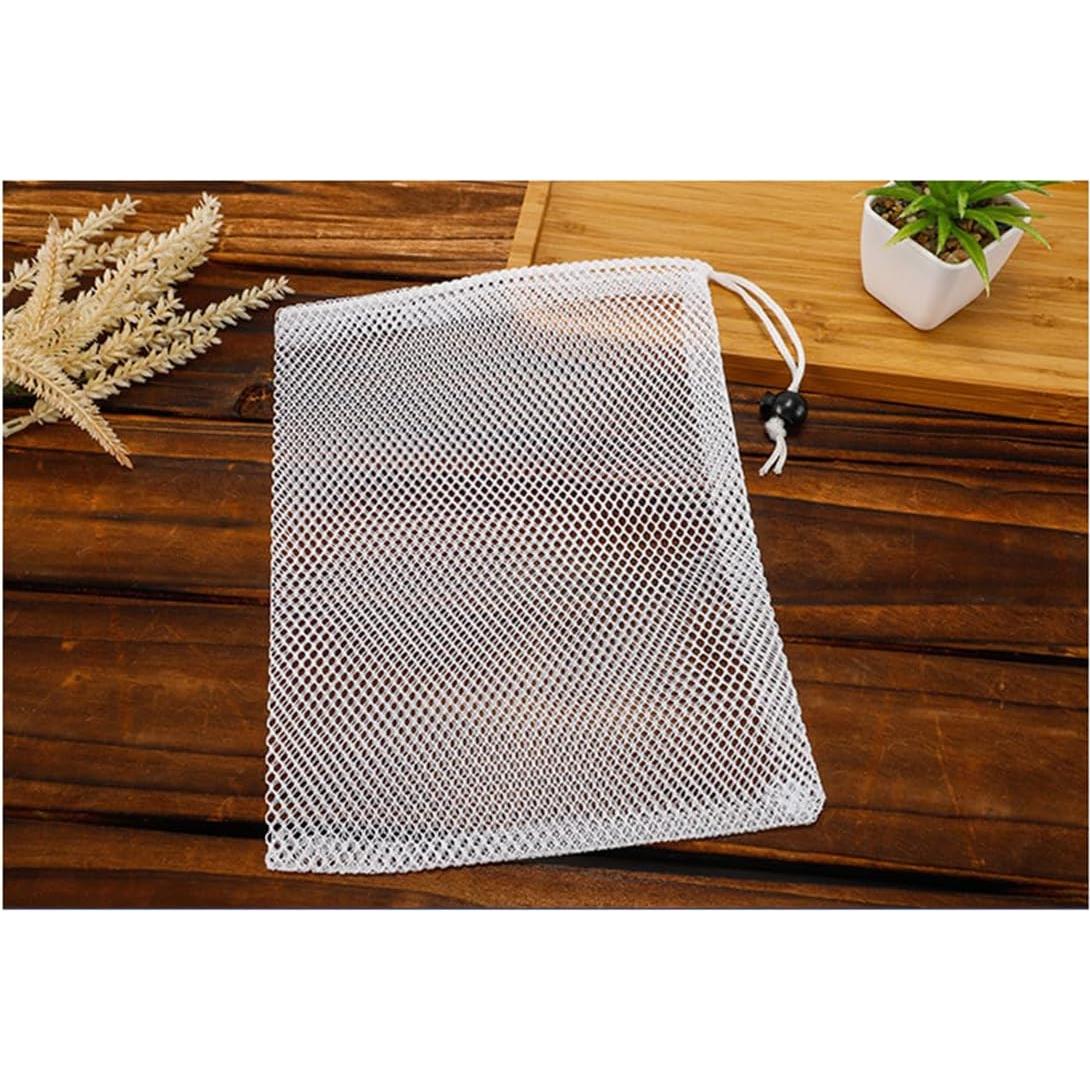 ZYAMY 12 Bolsas de Malla con Cierre de Cordón 20x15 cm