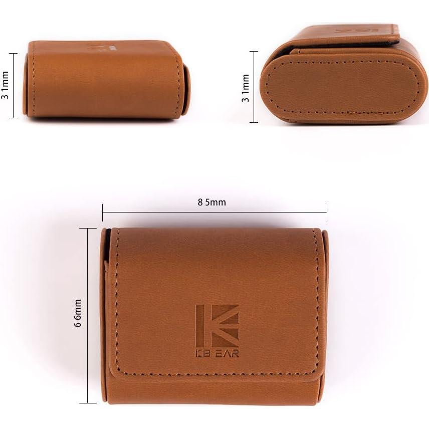 Funda de Transporte KBEAR para Auriculares In-Ear Marrón
