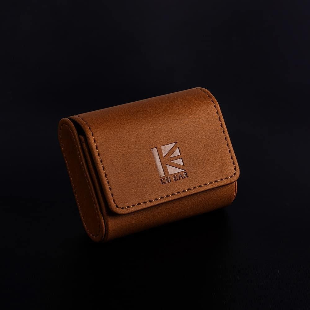 Funda de Transporte KBEAR para Auriculares In-Ear Marrón