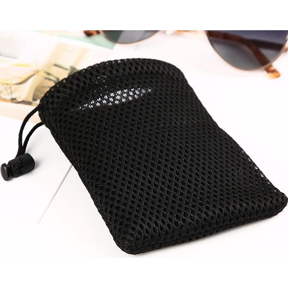Bolsas de Malla Negras GSHLLO 6 Pcs para Joyería y Accesorios