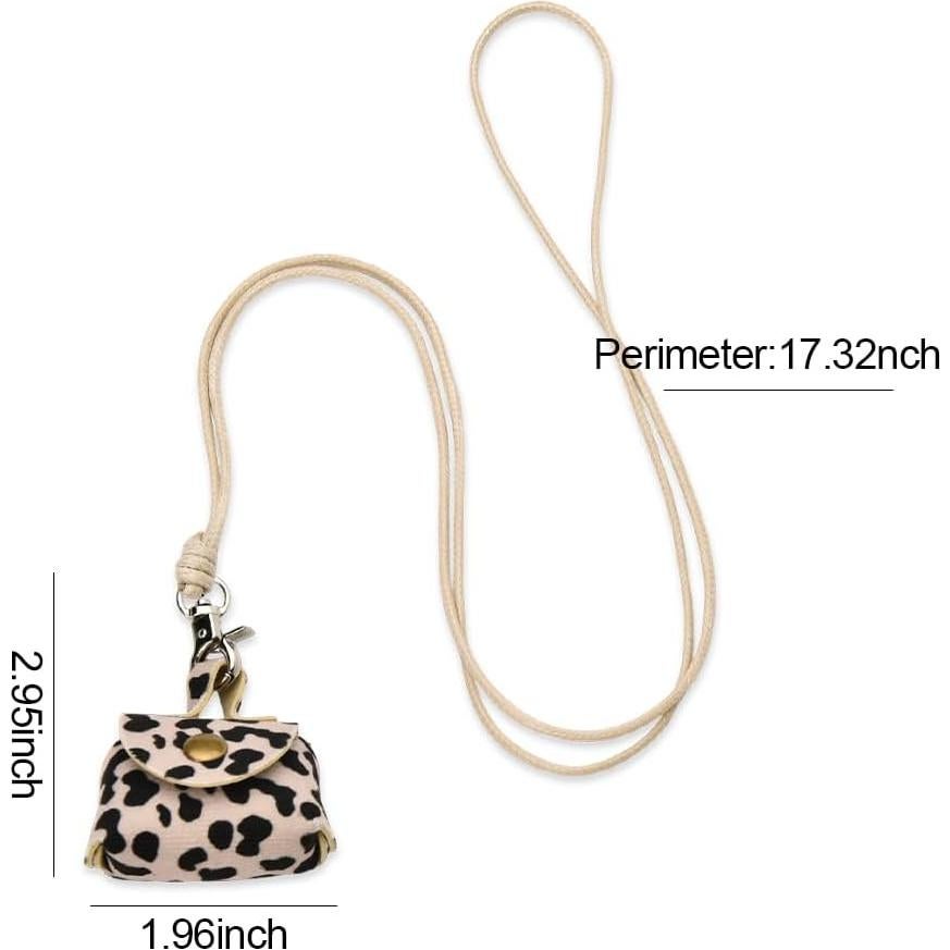 Collar Monedero de Cuero con Lanyard para Mujeres - ShiQiao