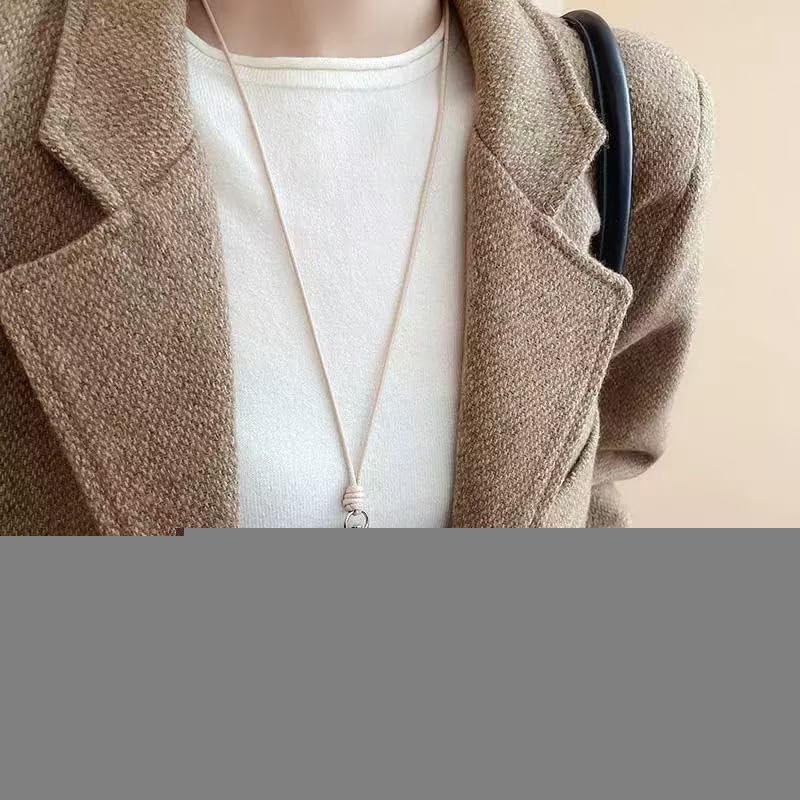 Collar Monedero de Cuero con Lanyard para Mujeres - ShiQiao