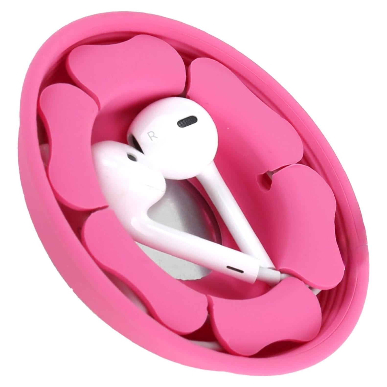 Estuche Organizador de Auriculares MAIRUI Rosa Claro Silicona