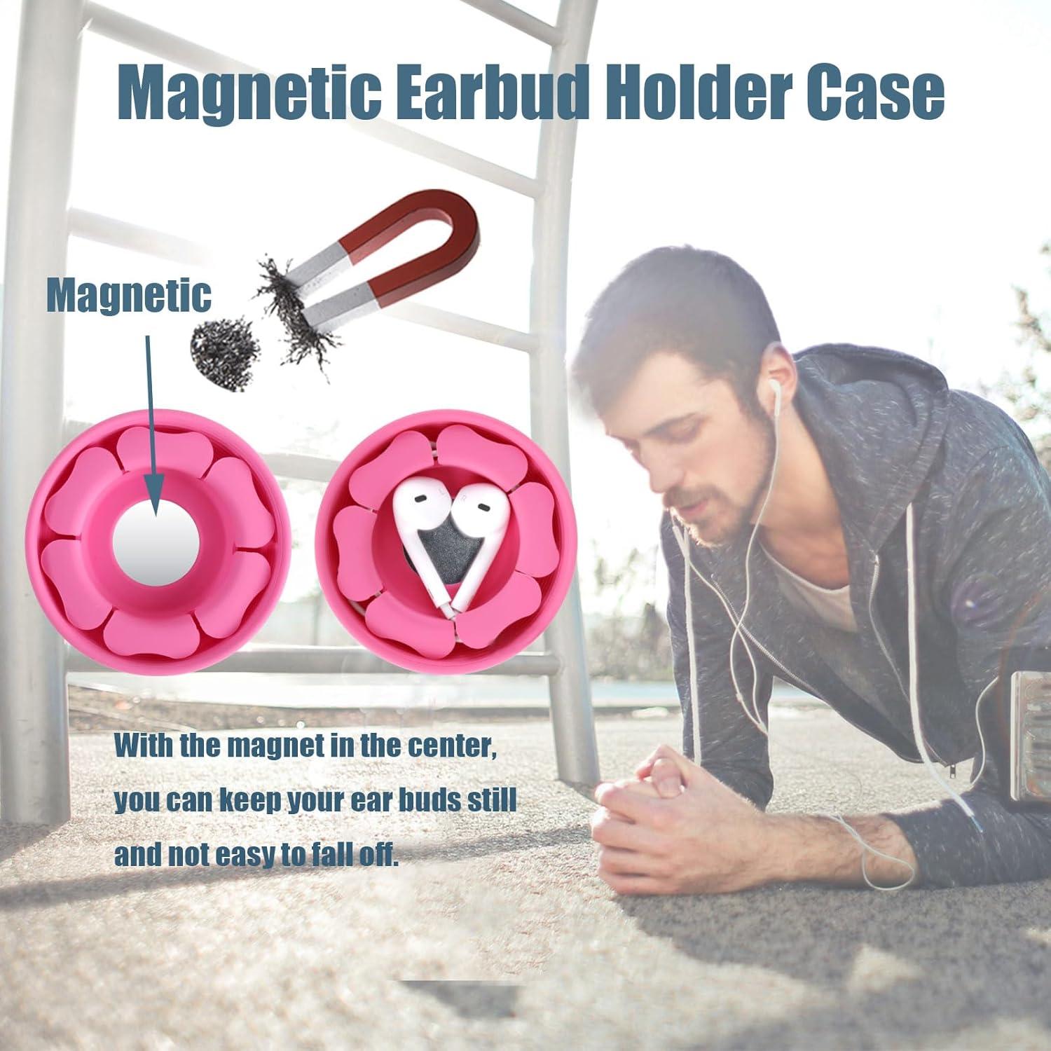 Estuche Organizador de Auriculares MAIRUI Rosa Claro Silicona