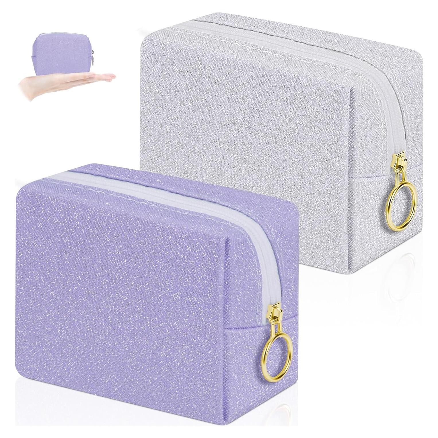 Bolsa de Maquillaje Mini PU Brillante Deseo 9.9x5.1 cm