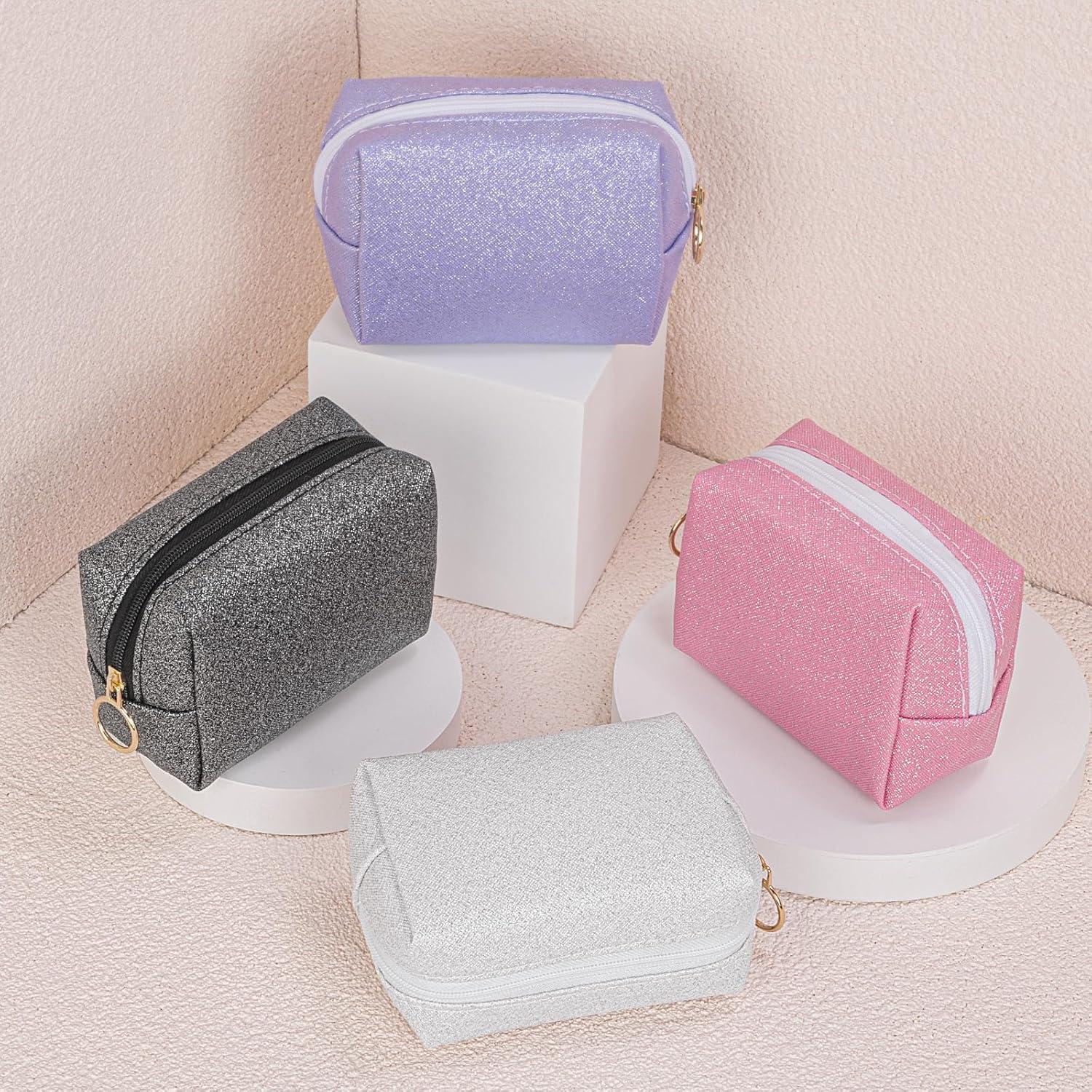 Bolsa de Maquillaje Mini PU Brillante Deseo 9.9x5.1 cm