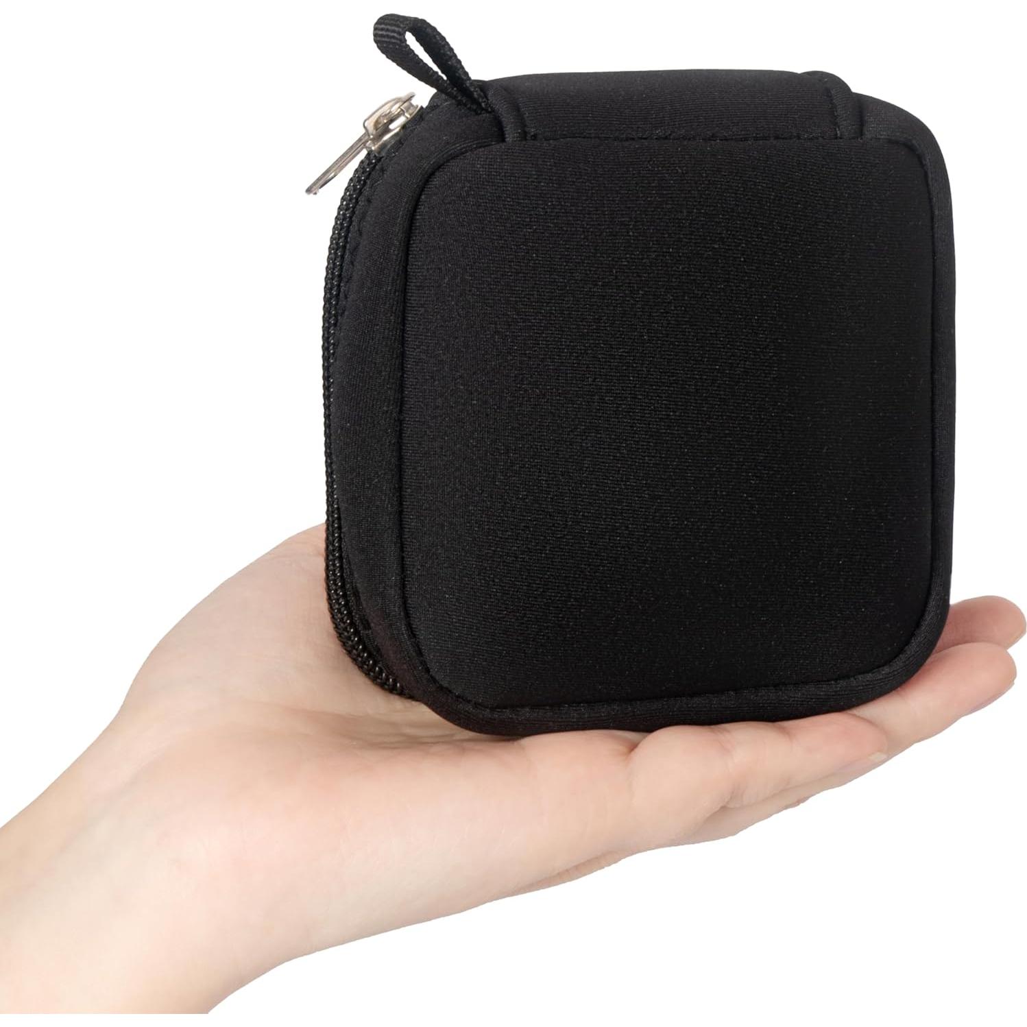 Mini Bolsa Organizador Electrónico Neopreno 10x10 cm Negro