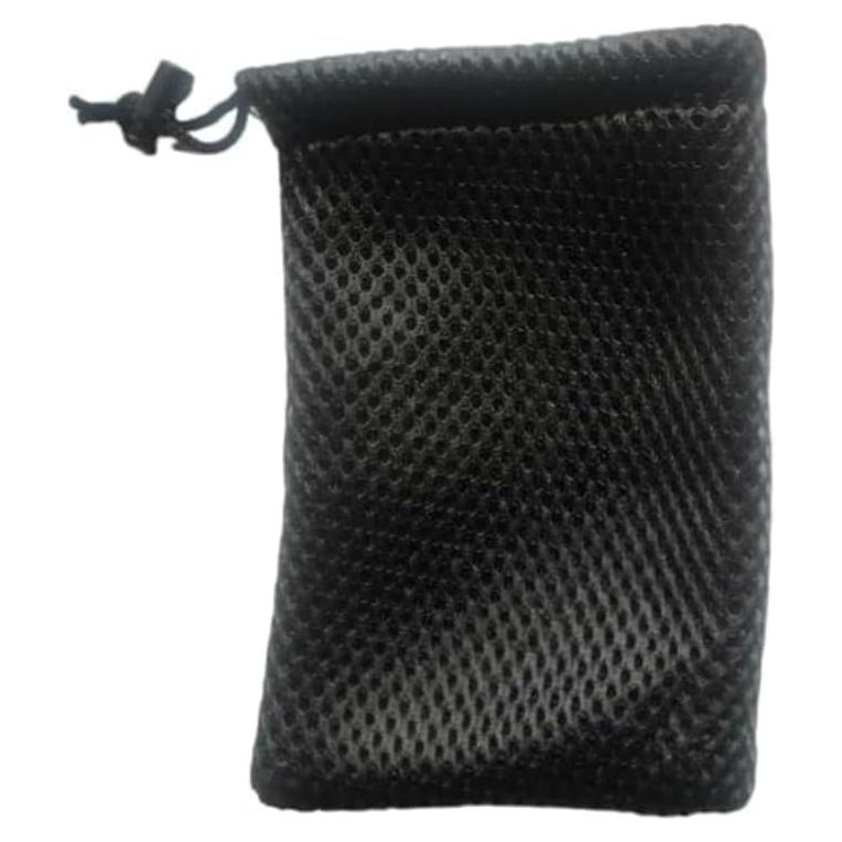 Bolsa de Cuerda de Malla de Nylon QLXHBOT 5Pcs 13x9cm Negra