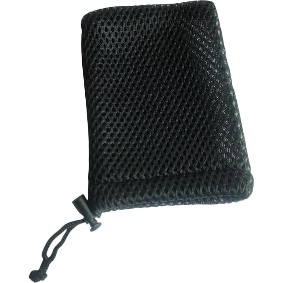 Bolsa de Cuerda de Malla de Nylon QLXHBOT 5Pcs 13x9cm Negra