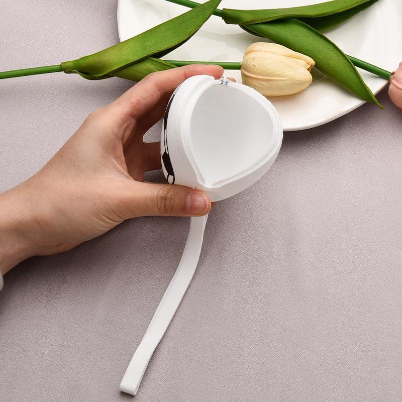 Monedero de Silicona Redondo de Fútbol Blanco y Negro