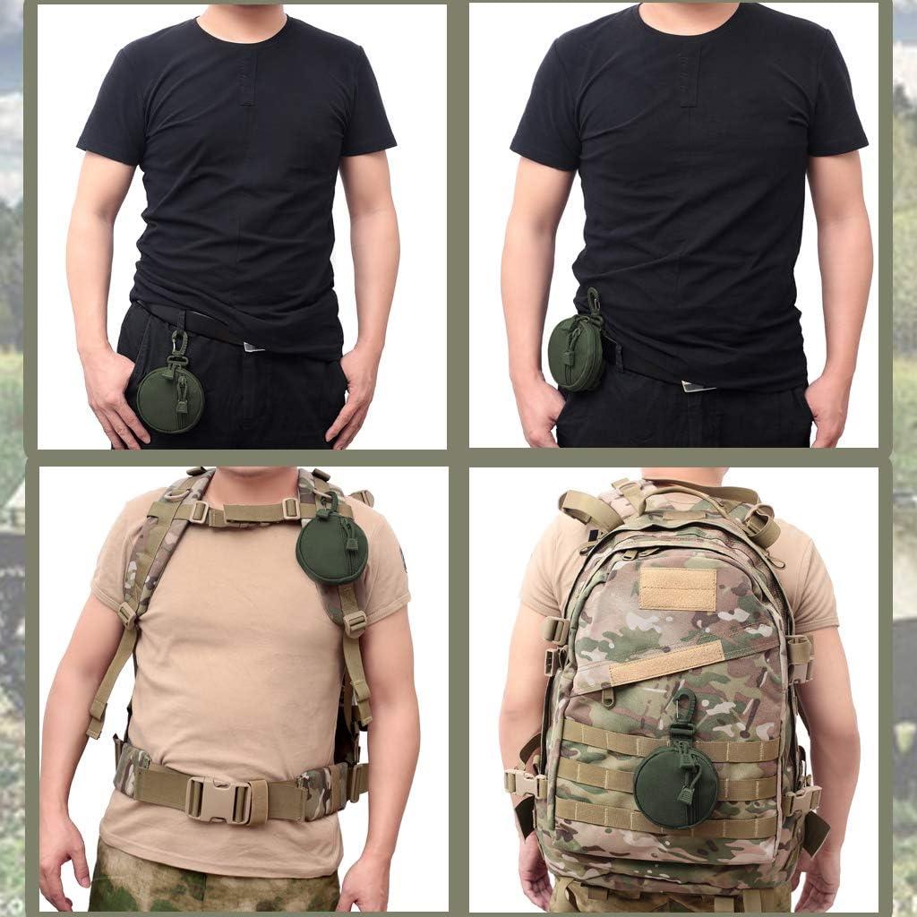 Estuche Molle Táctico Nujiaa 10cm Nylon 1000D Negro 2PCS