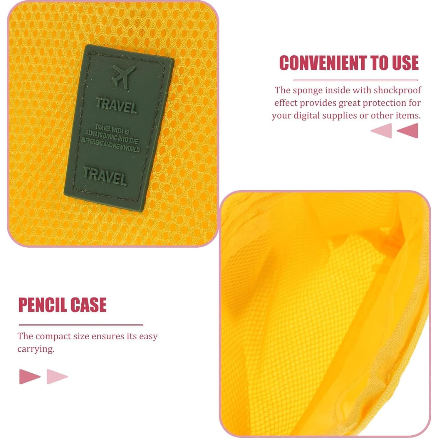 Bolsa de Almacenamiento de Cables AIQIBAO Roja 16x12cm