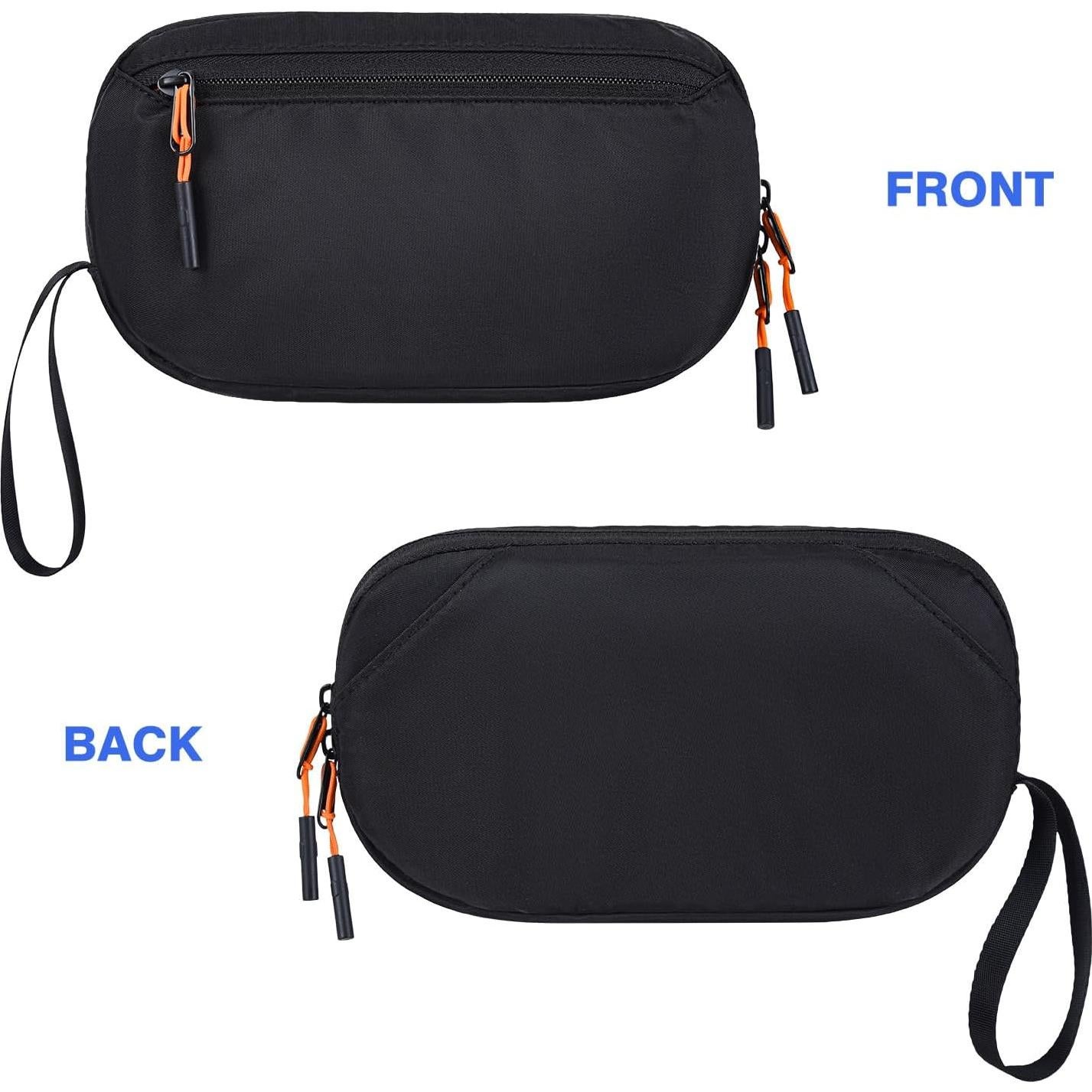 Funda Organizadora Electrónica CAAORDKSO Negra Impermeable 24.5x14cm