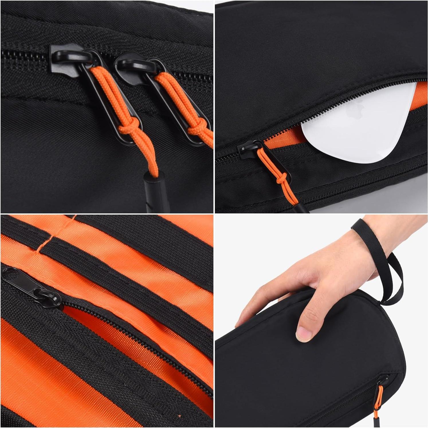 Funda Organizadora Electrónica CAAORDKSO Negra Impermeable 24.5x14cm