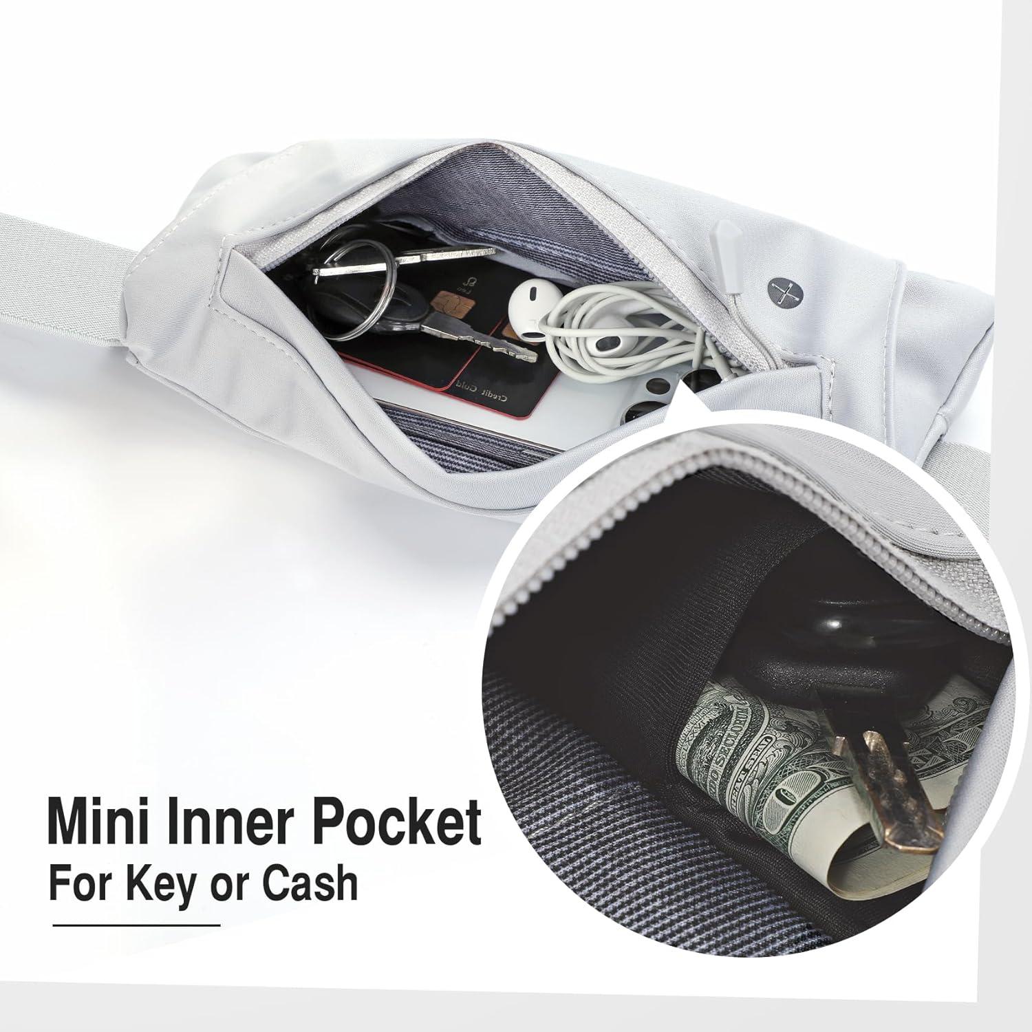 Cinturón de Correr WHIPPY Elástico Multifuncional Gris