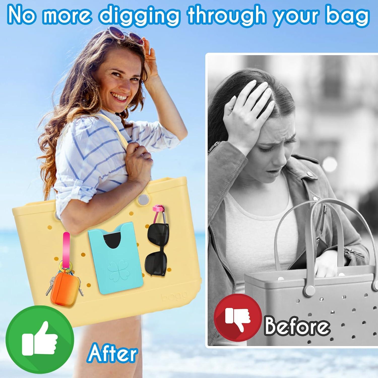 Ganchos de Inserción AIERSA para Bogg Bag - Rojo, 2 Piezas