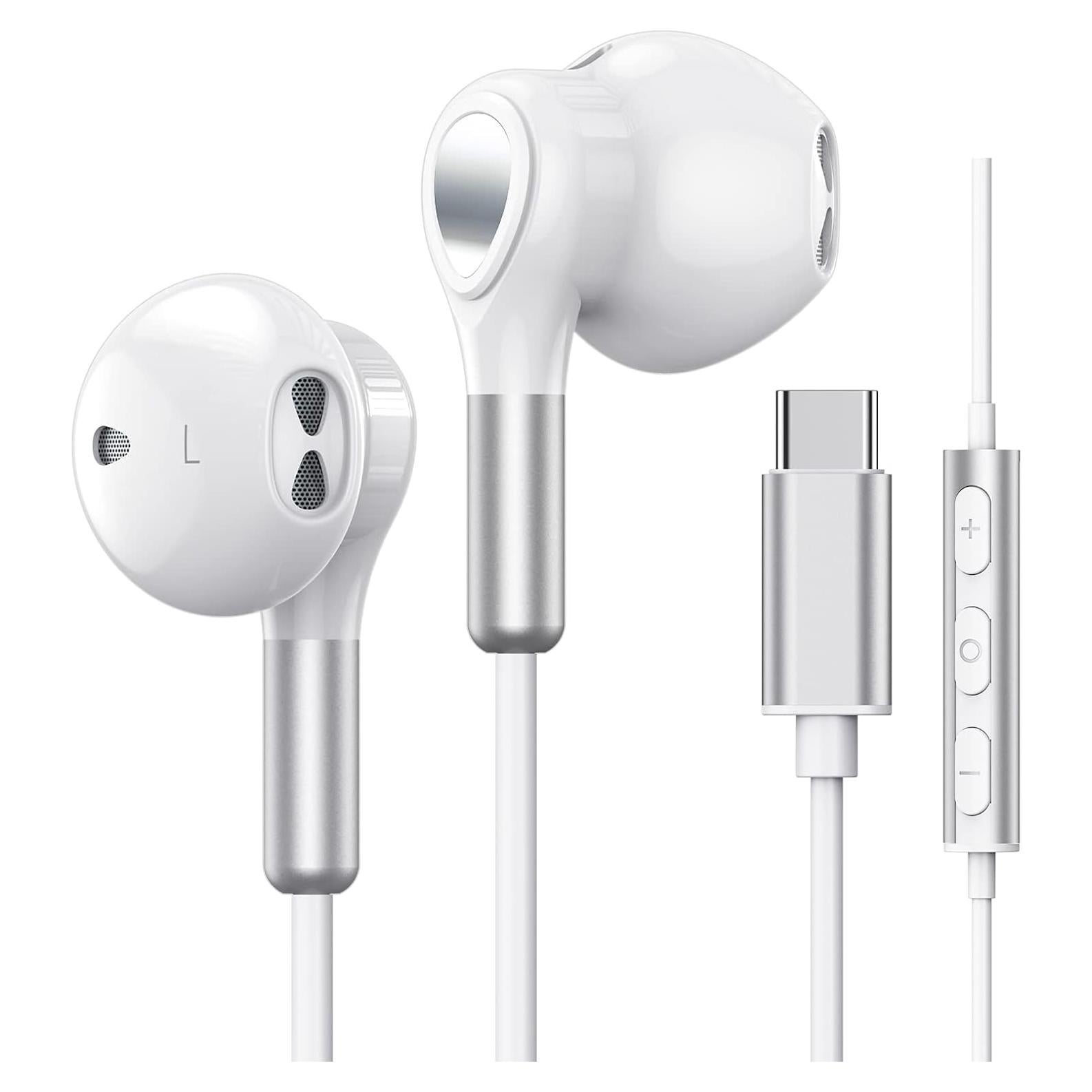 Auriculares USB C BENEWY con Micrófono y Control de Volumen