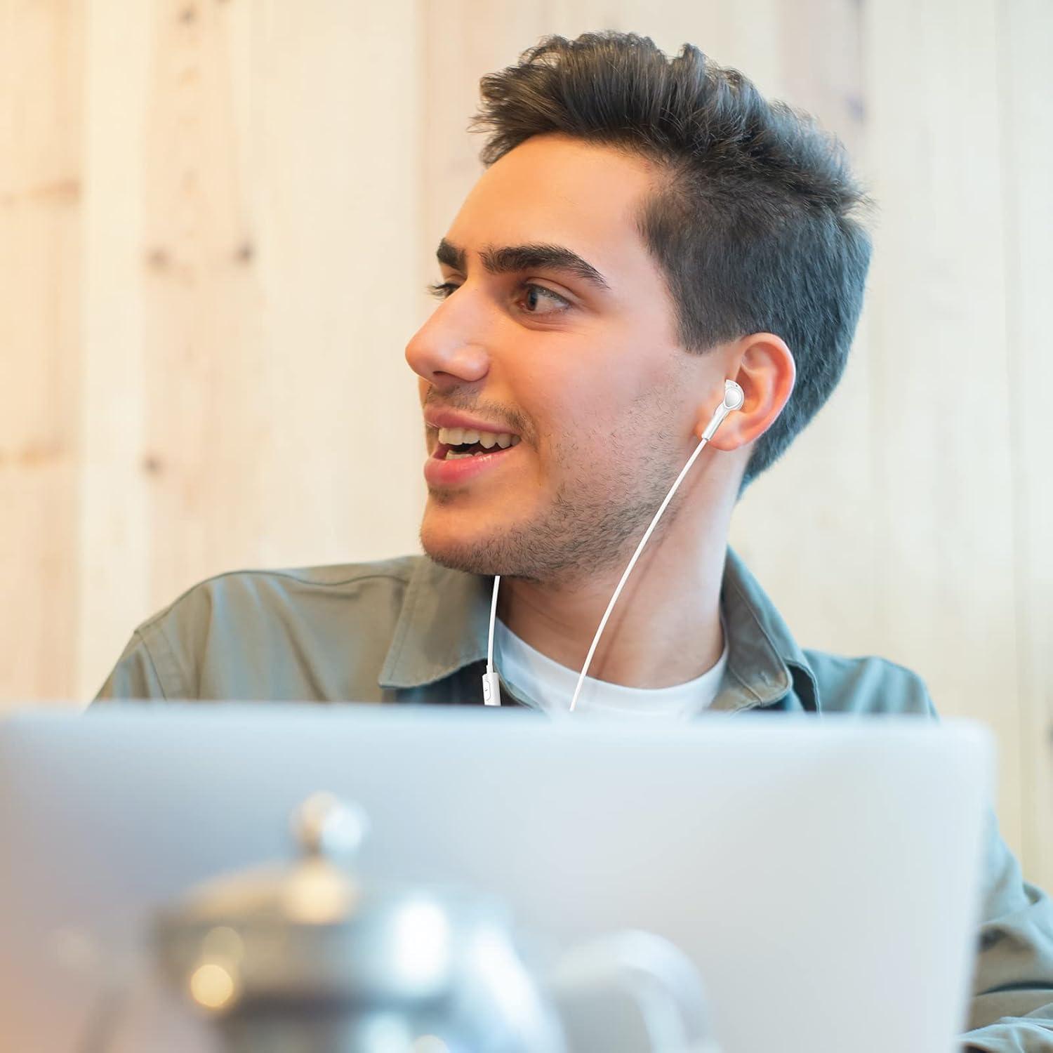 Auriculares USB C BENEWY con Micrófono y Control de Volumen